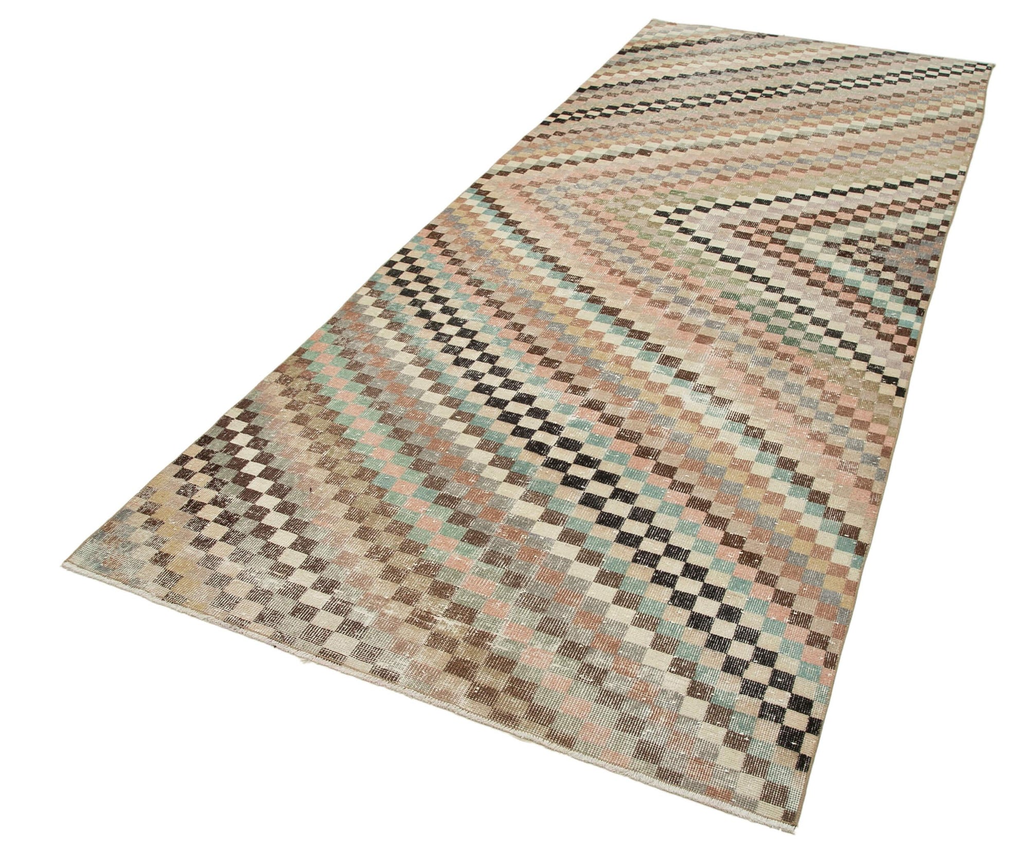 5 x 11 Beige Bohemian Runner Rug - 2327