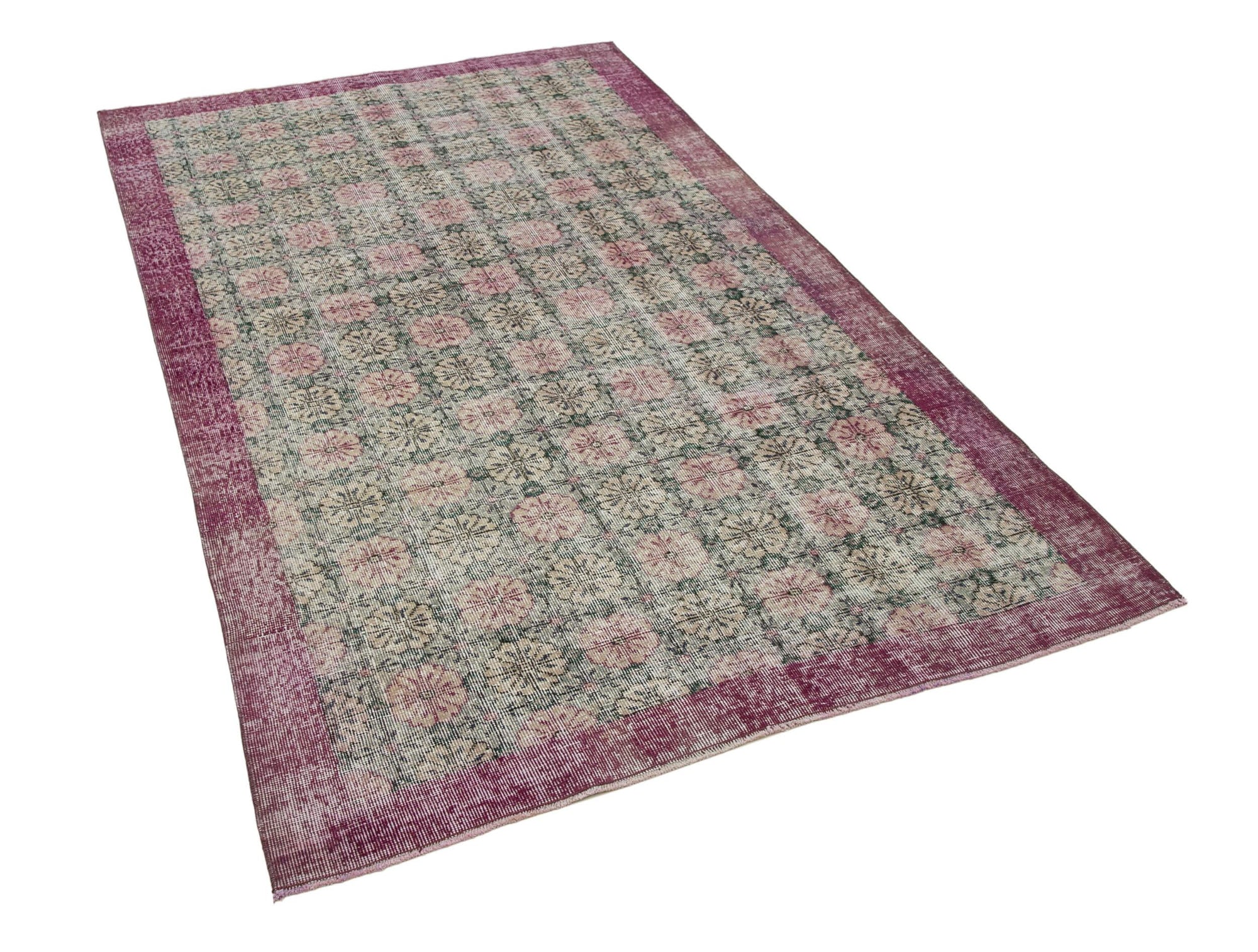 5 x 8 Red Bohemian Rug  - 2331