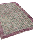 5 x 8 Red Bohemian Rug  - 2331