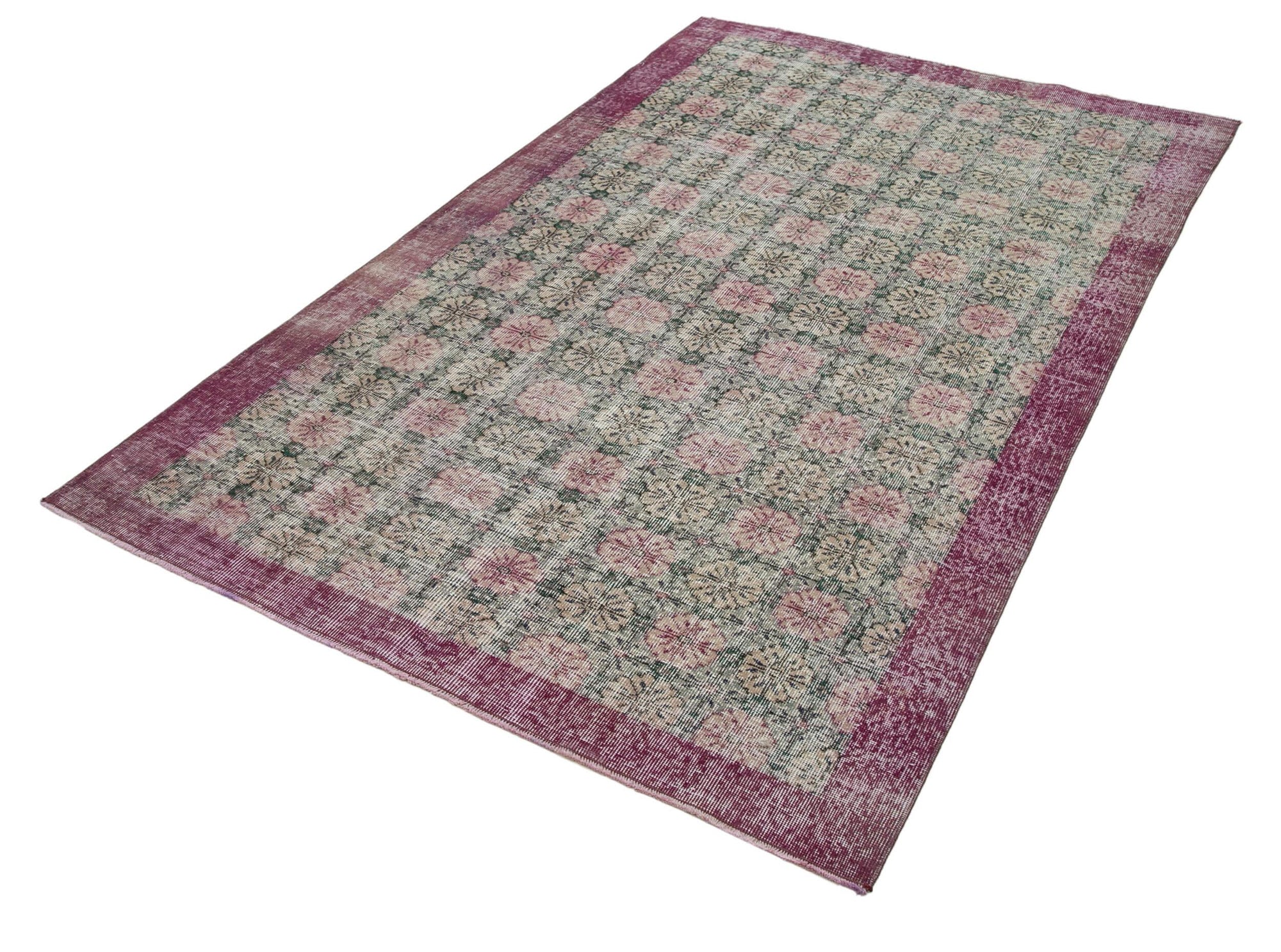 5 x 8 Red Bohemian Rug  - 2331