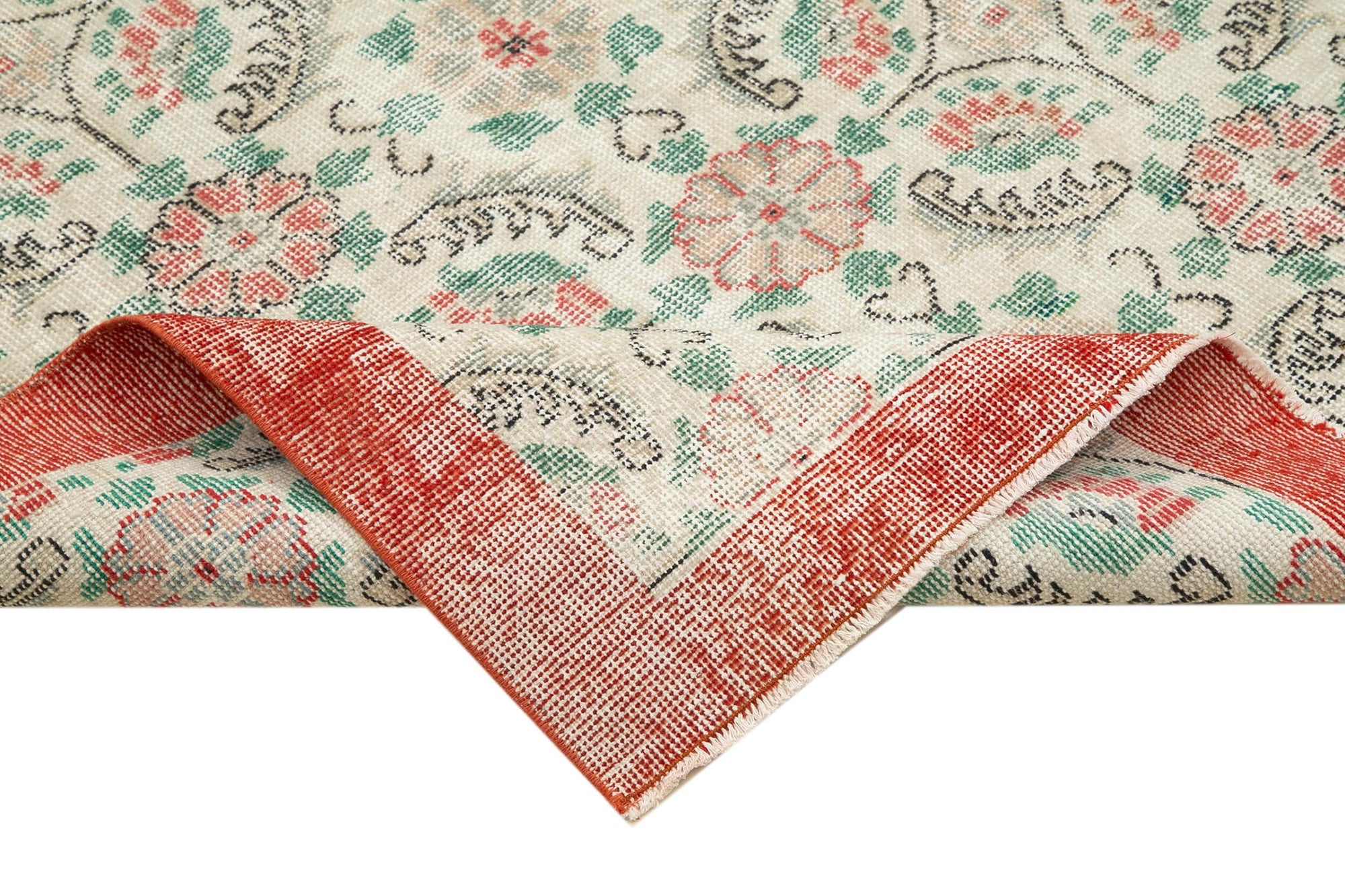 6 x 9 Red Bohemian Rug  - 2332