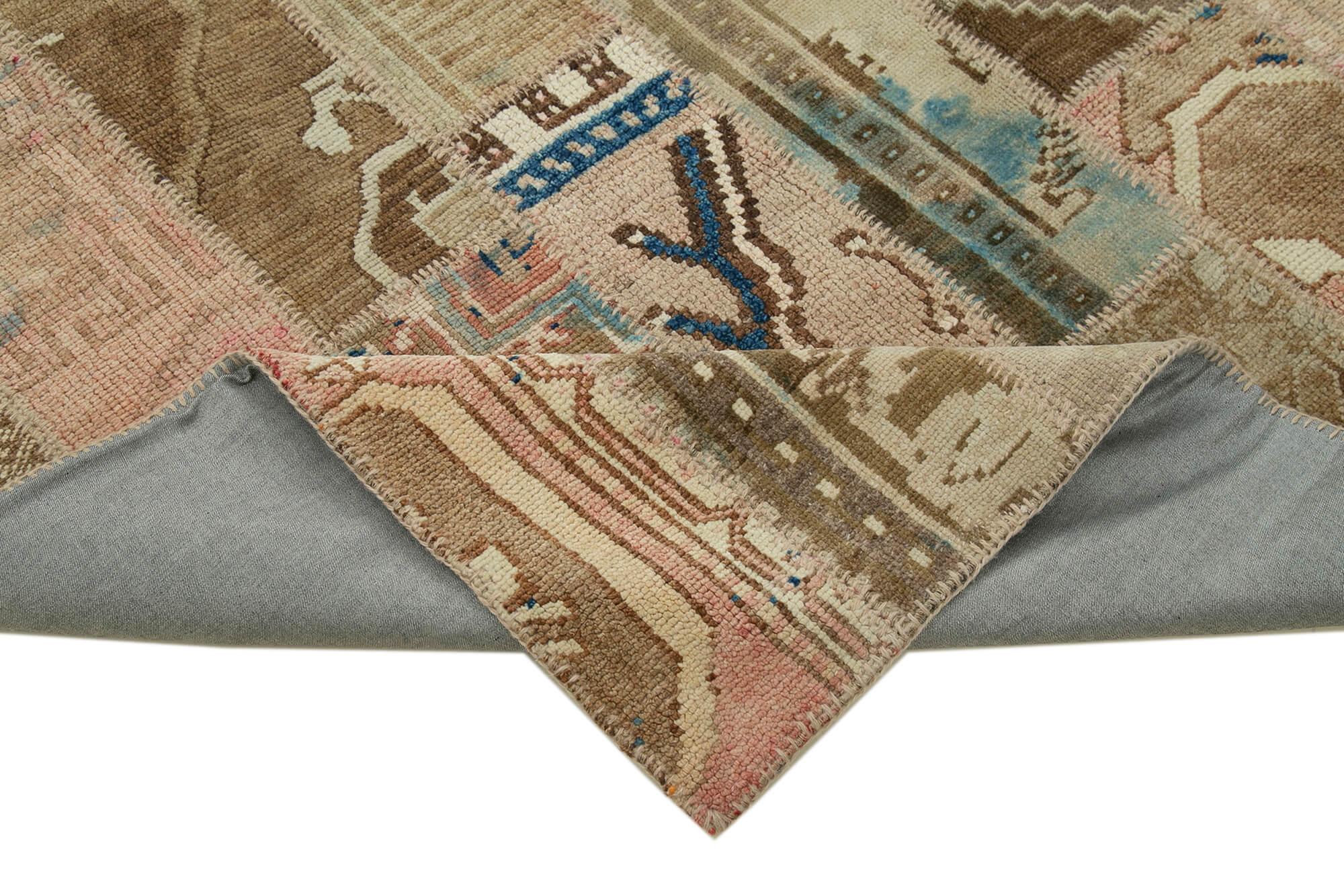 7 x 10 Beige Patchwork Rug - 2355