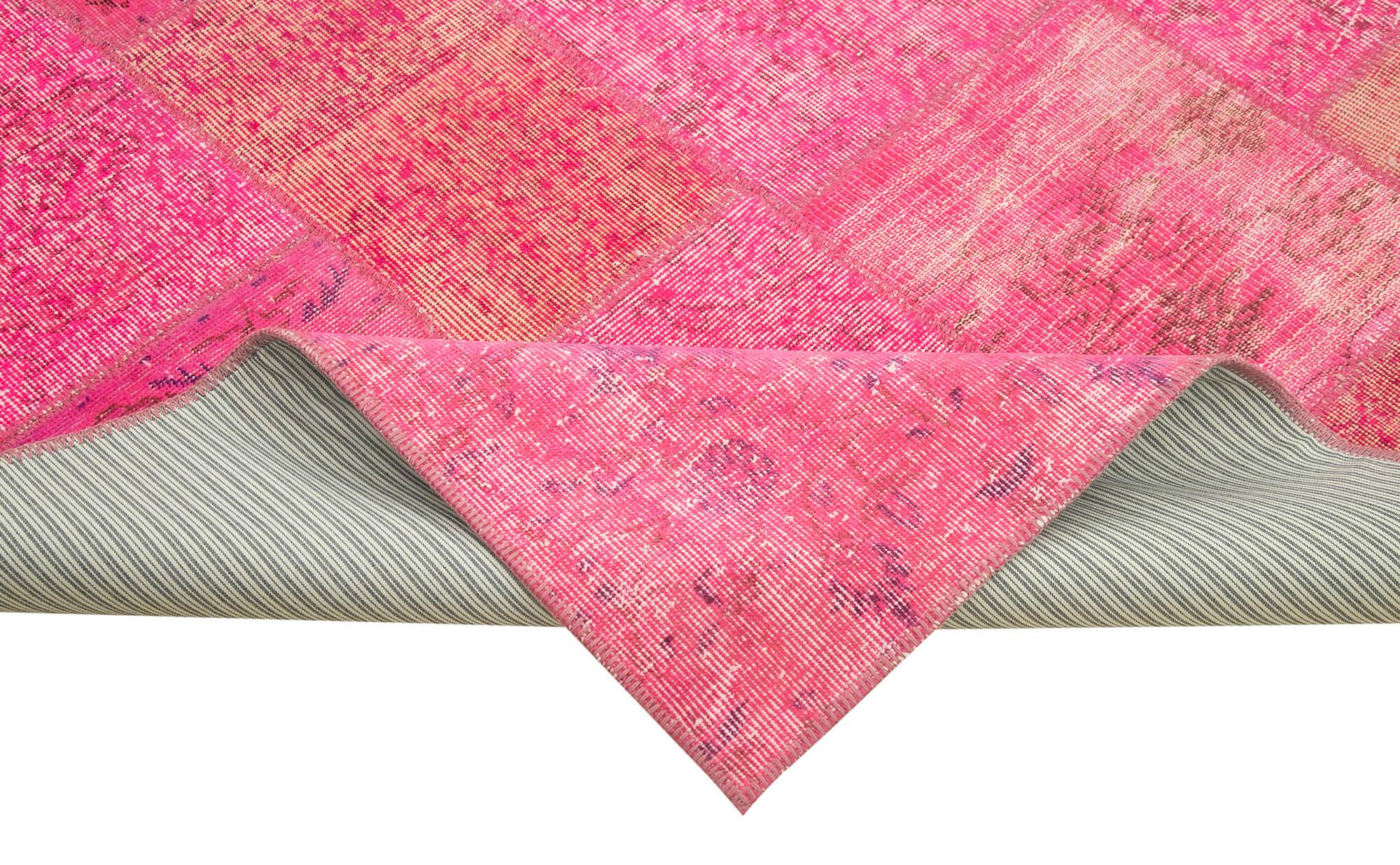 7 x 10 Pink Patchwork Rug - 2362