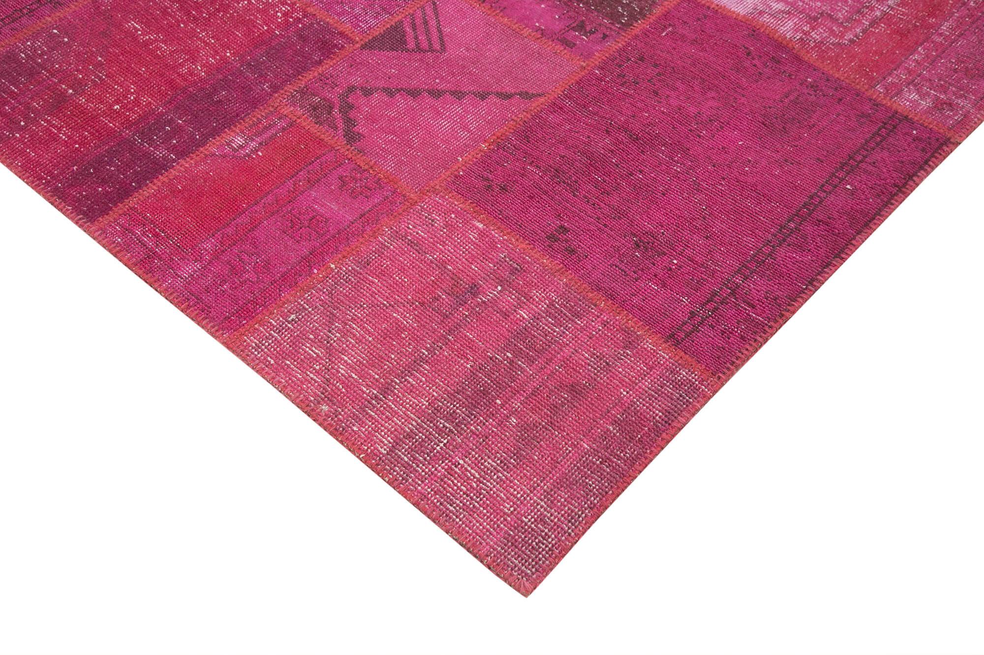 7 x 10 Pink Patchwork Rug - 2365