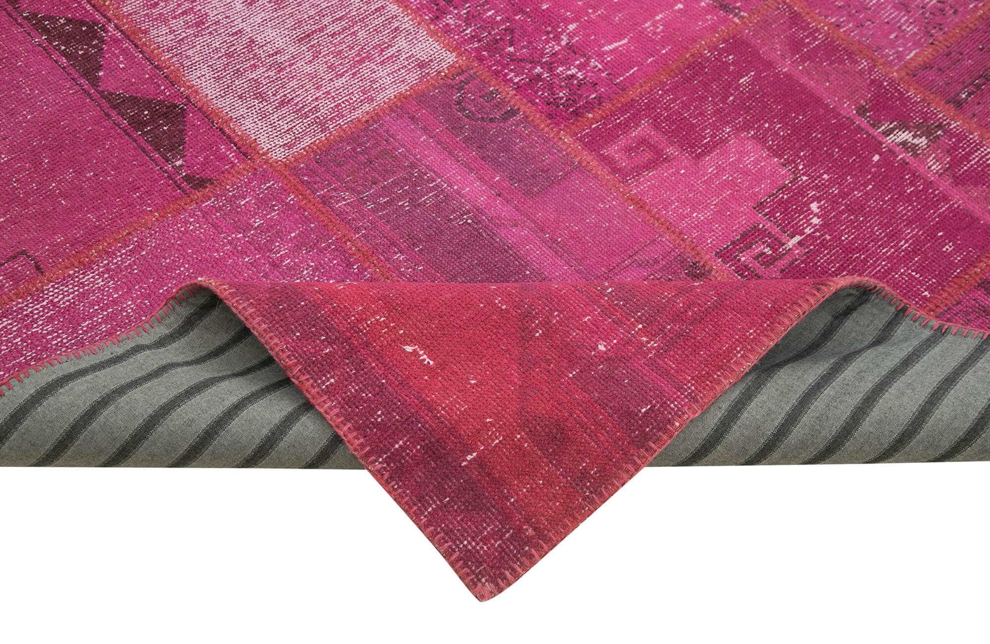 7 x 10 Pink Patchwork Rug - 2365