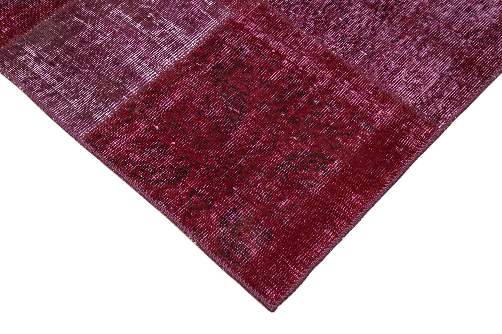 6 x 10 Red Patchwork Rug - 2392