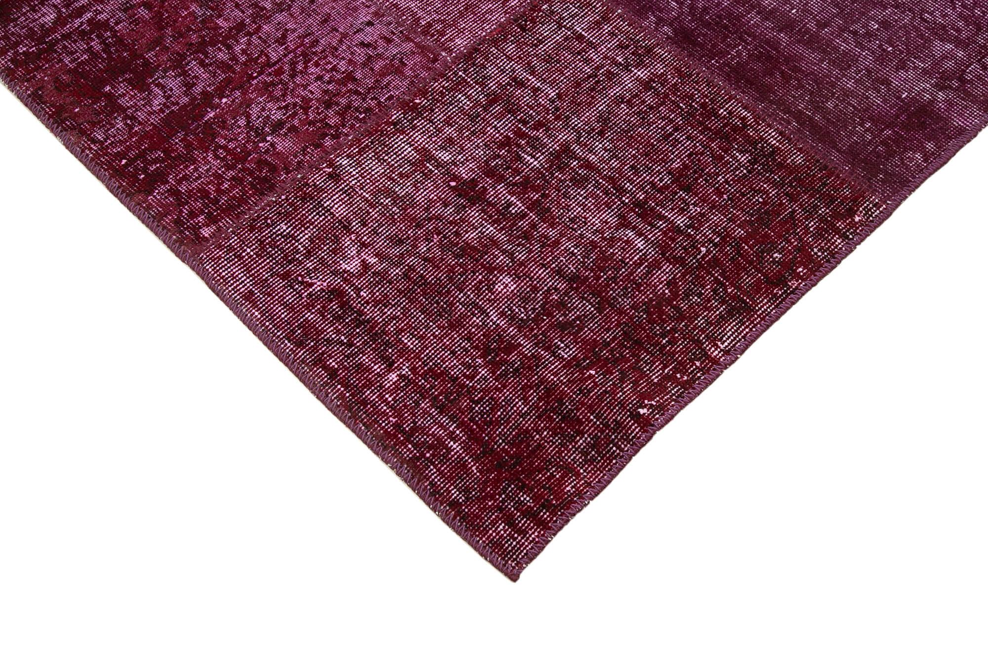 6 x 10 Red Patchwork Rug - 2393