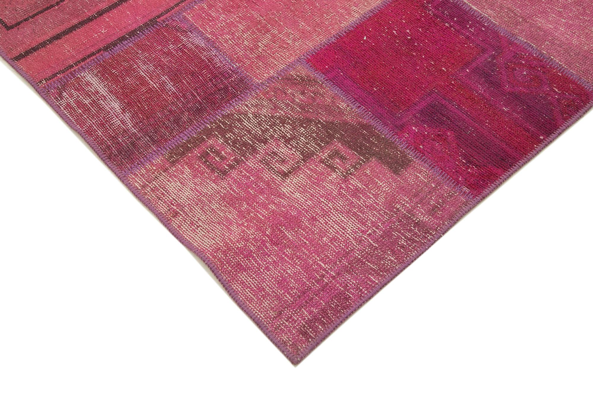 6 x 10 Pink Patchwork Rug - 2419