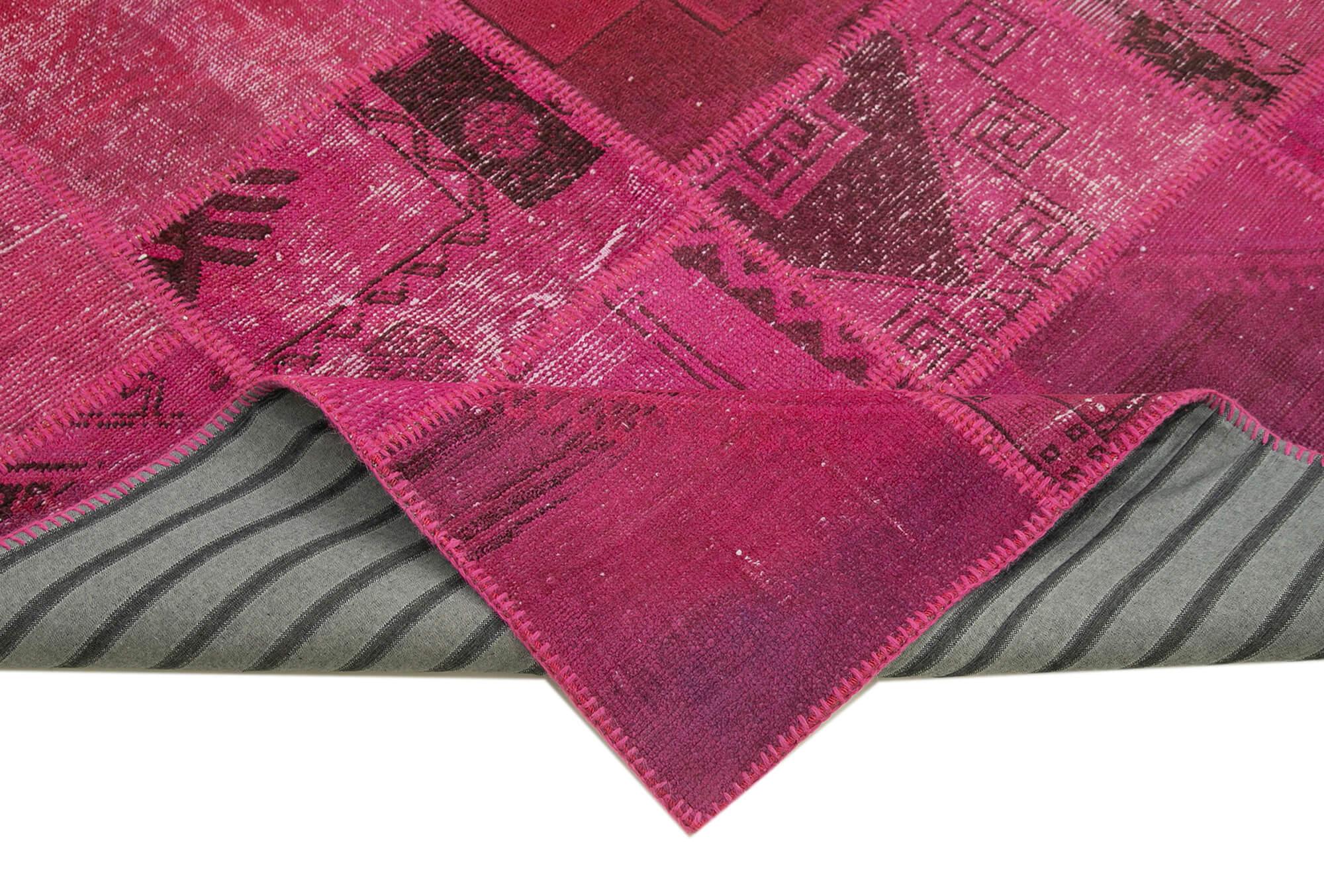 6 x 10 Pink Patchwork Rug - 2424