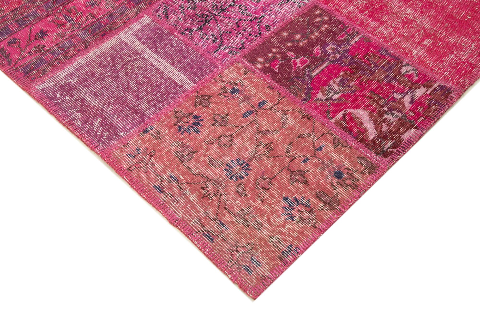 6 x 10 Pink Patchwork Rug - 2427