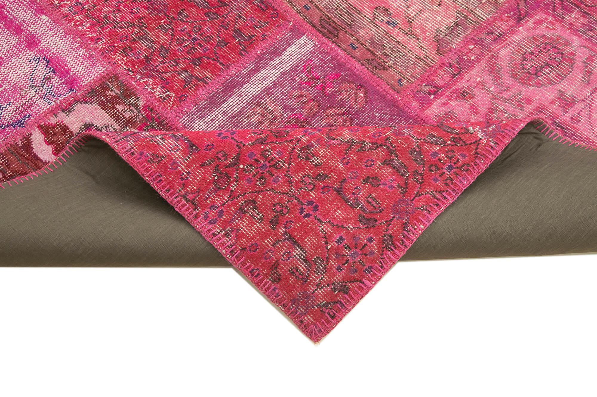 6 x 10 Pink Patchwork Rug - 2427