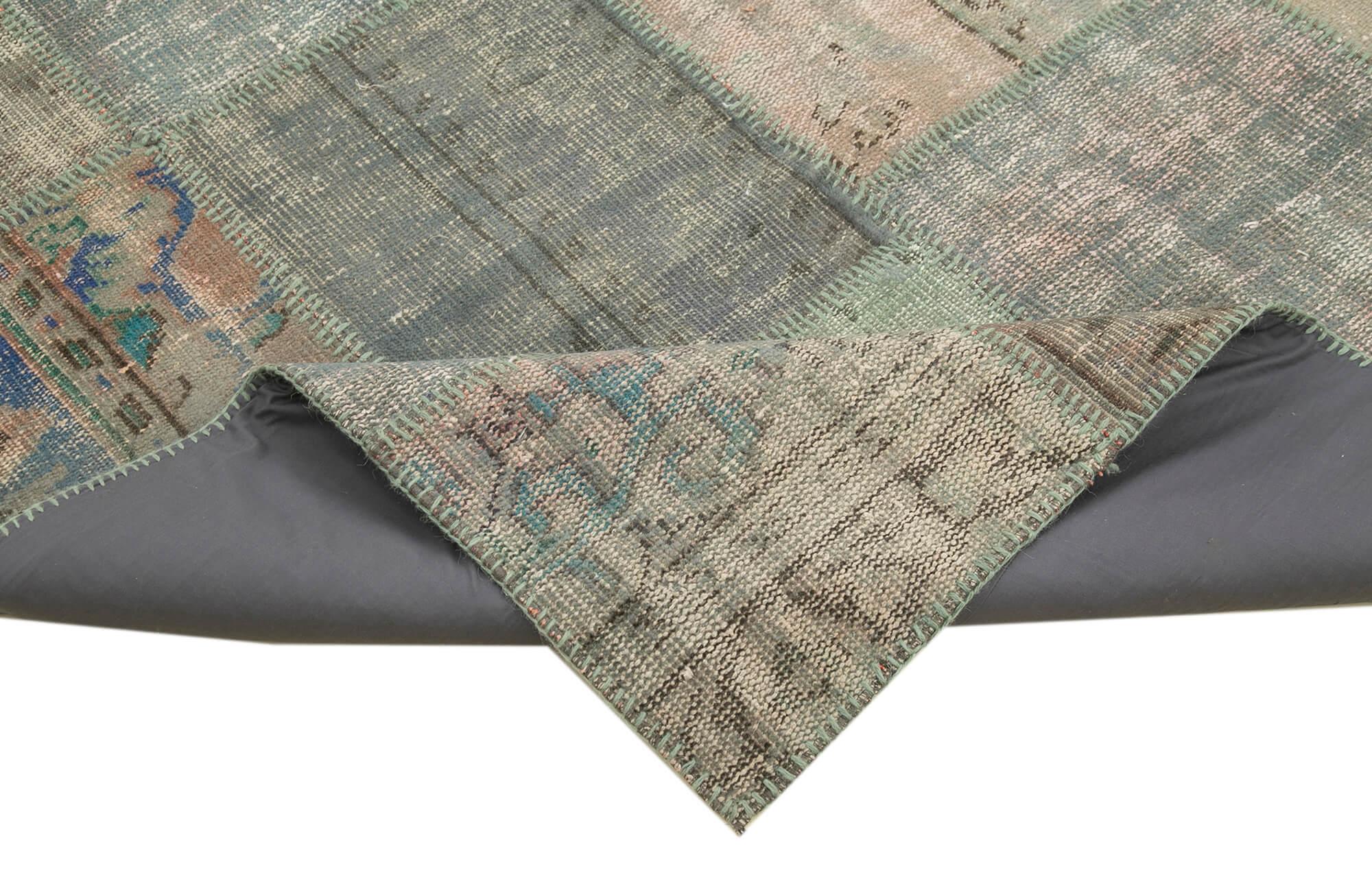 6 x 10 Grey Patchwork Rug - 2441