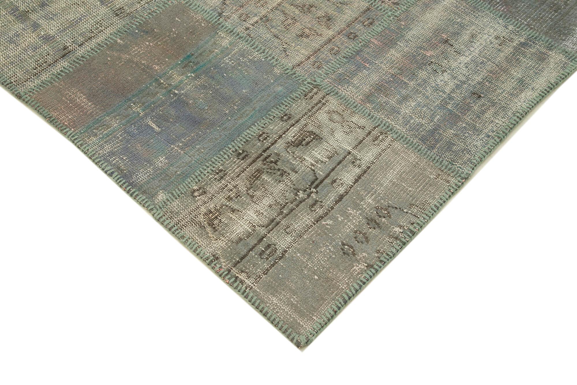 6 x 10 Grey Patchwork Rug - 2442