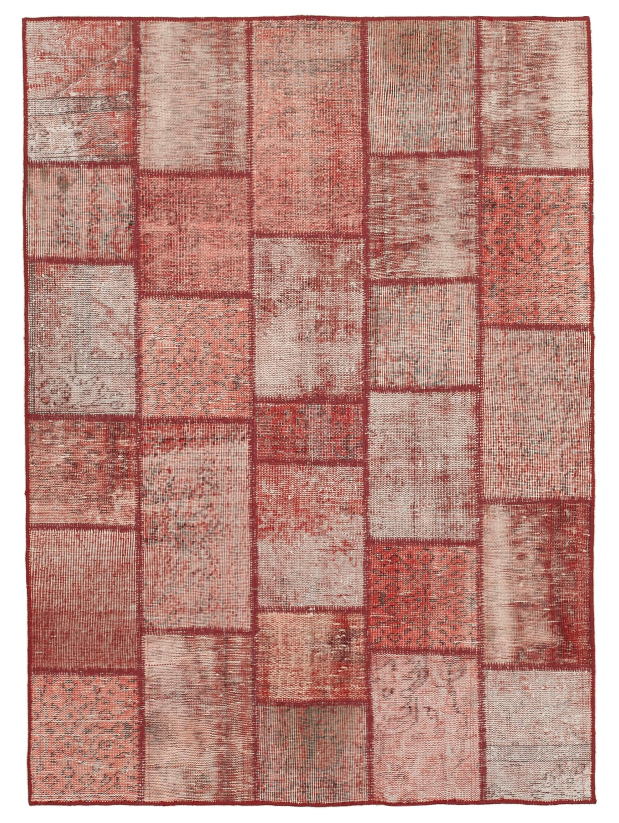 5 x 6 Red Patchwork Rug - 2472