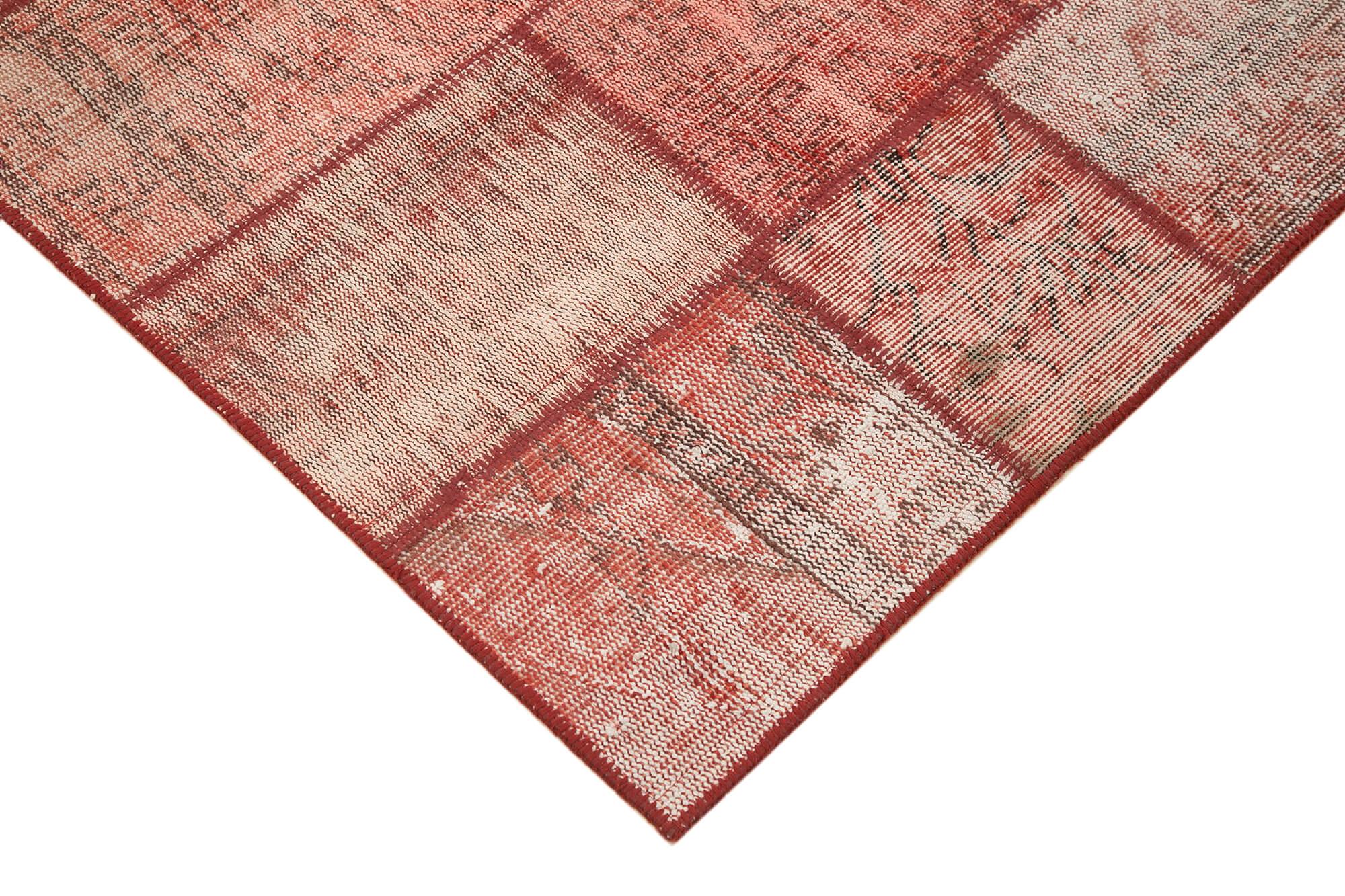 5 x 6 Red Patchwork Rug - 2472