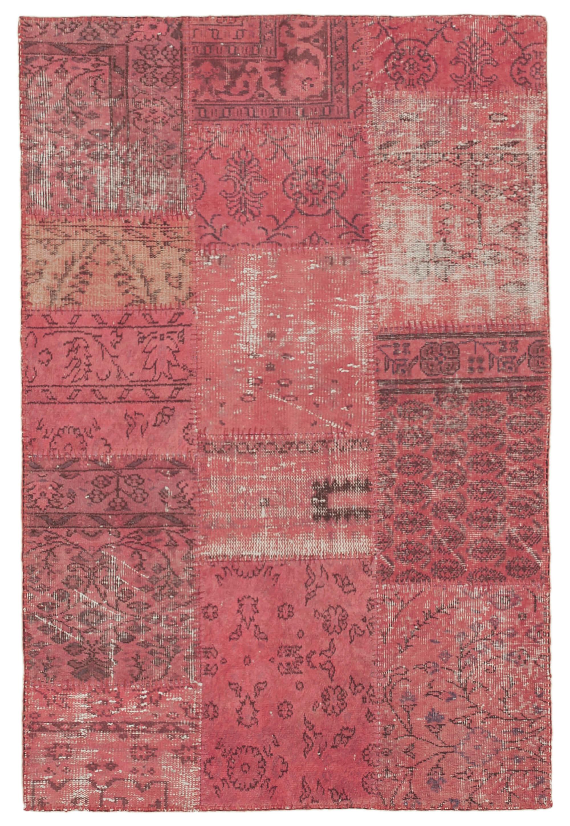 4 x 6 Pink Patchwork Rug - 2478