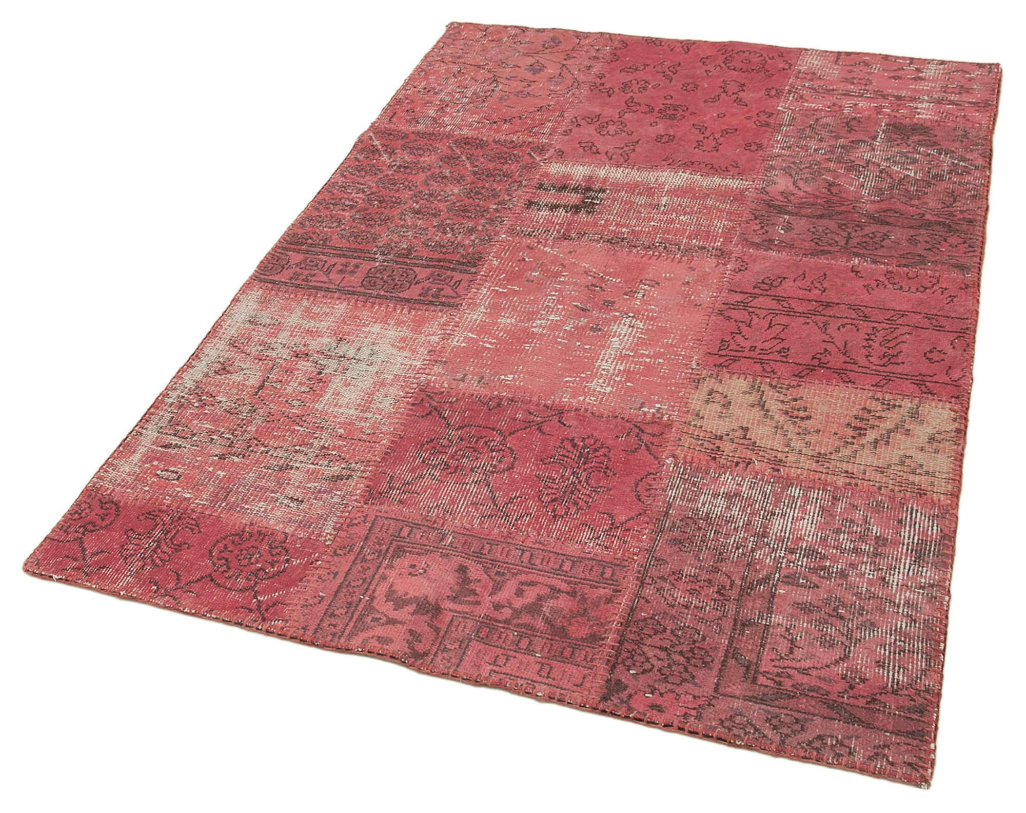 4 x 6 Pink Patchwork Rug - 2478