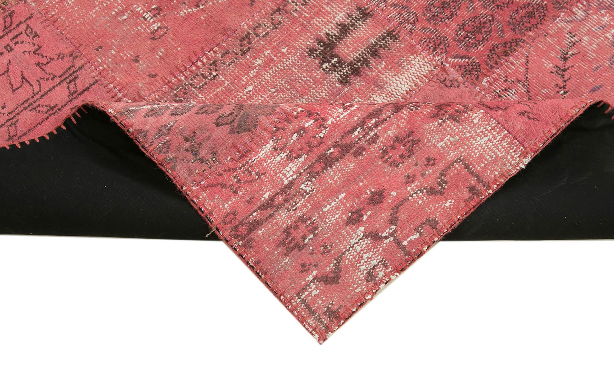 4 x 6 Pink Patchwork Rug - 2478