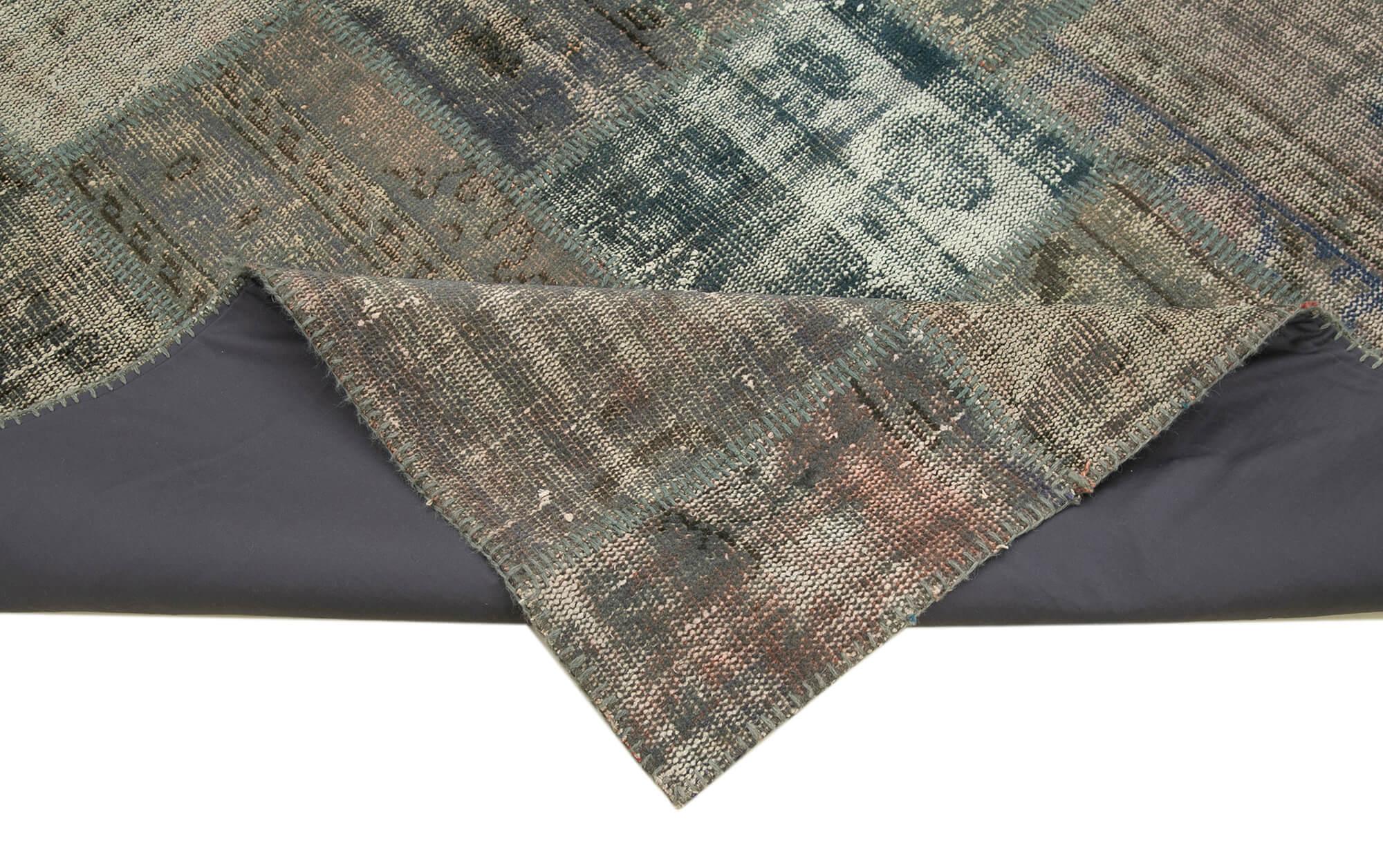 5 x 7 Grey Patchwork Rug - 2488