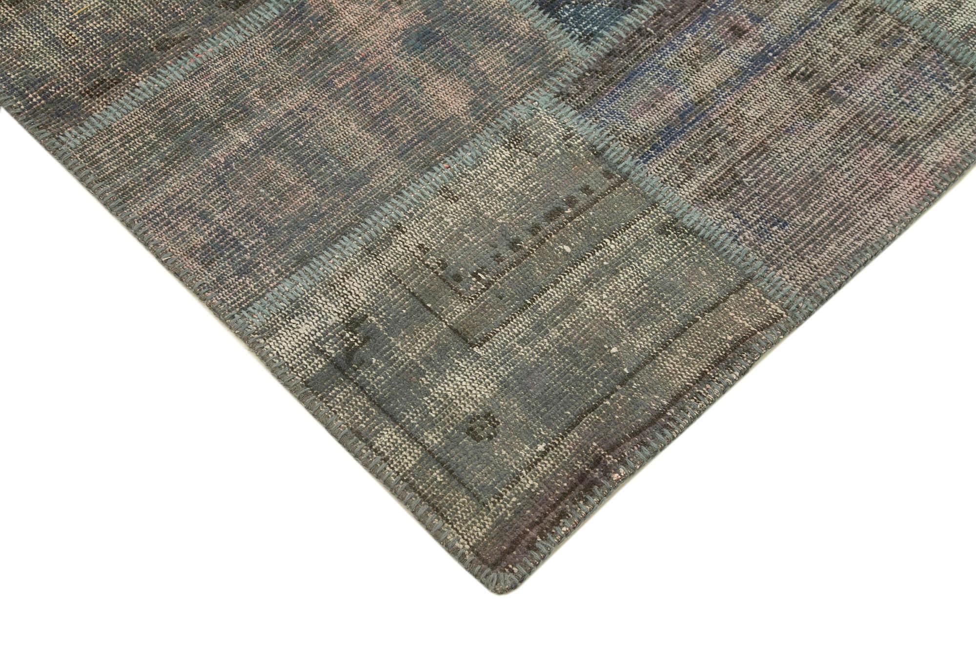 5 x 7 Grey Patchwork Rug - 2490