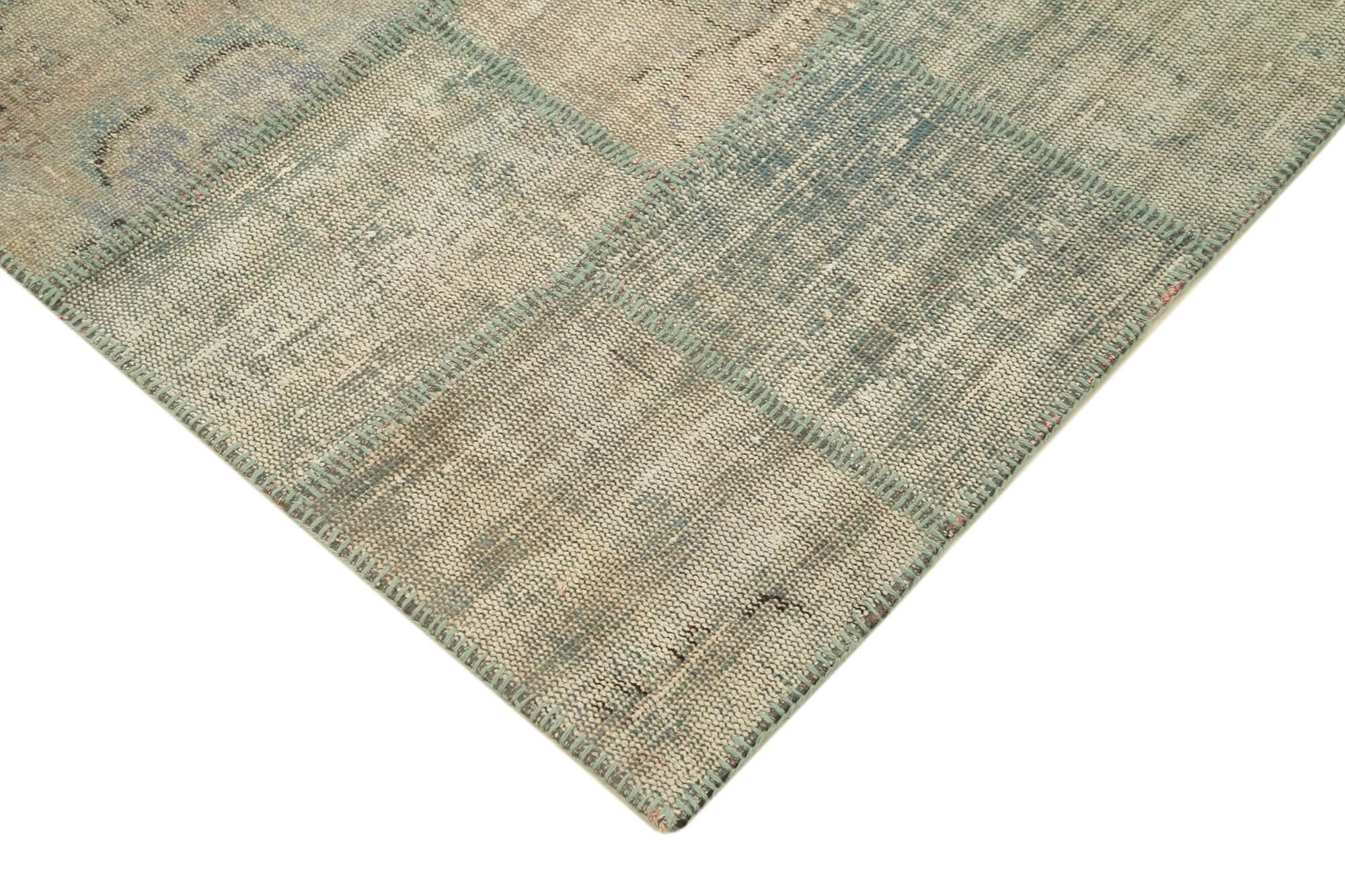 5 x 7 Grey Patchwork Rug - 2491