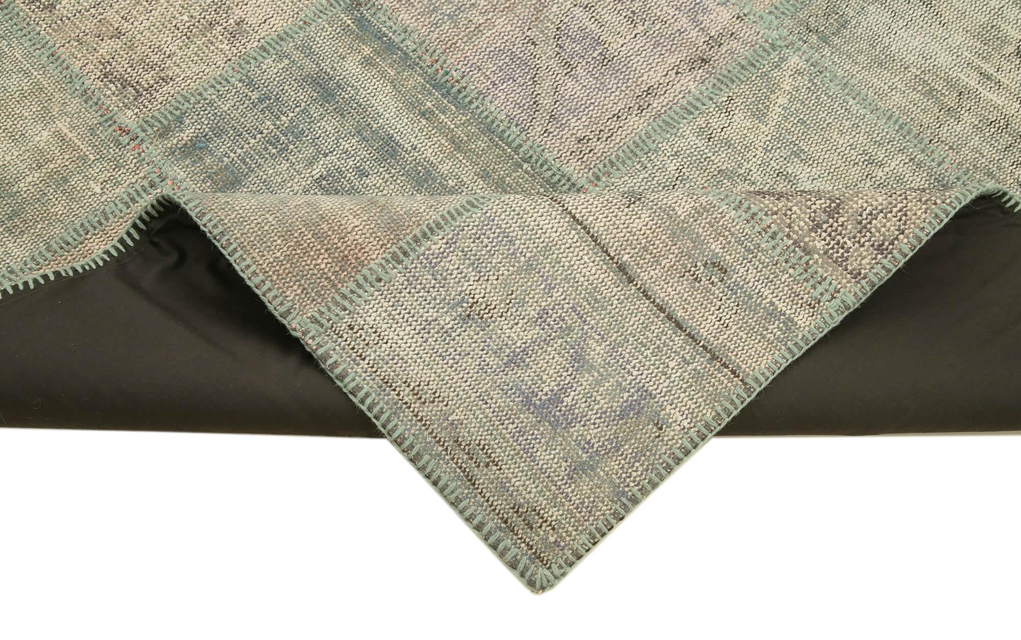 5 x 7 Grey Patchwork Rug - 2491