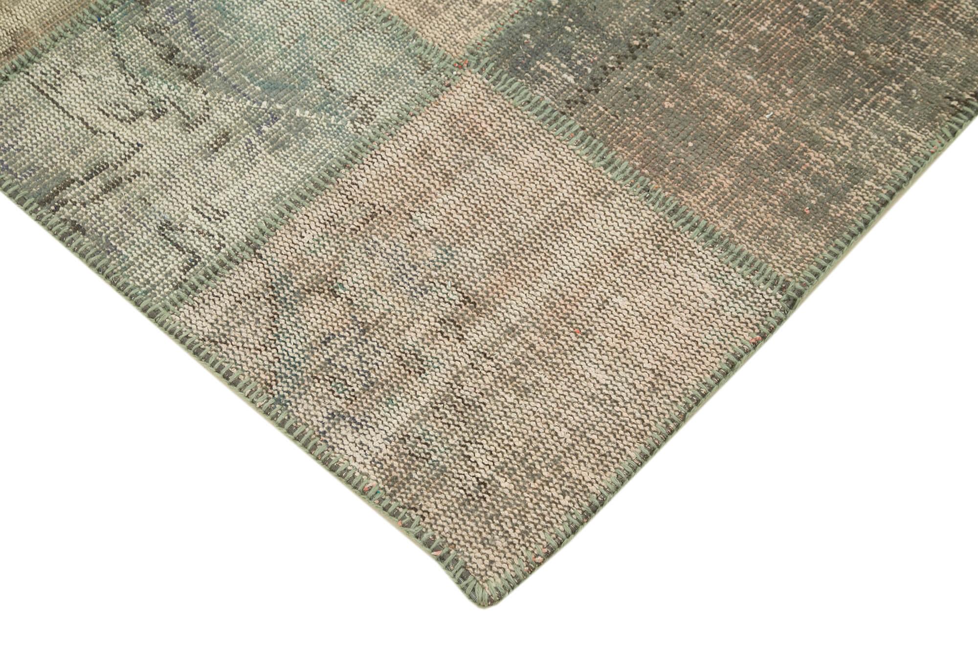 5 x 7 Grey Patchwork Rug - 2496