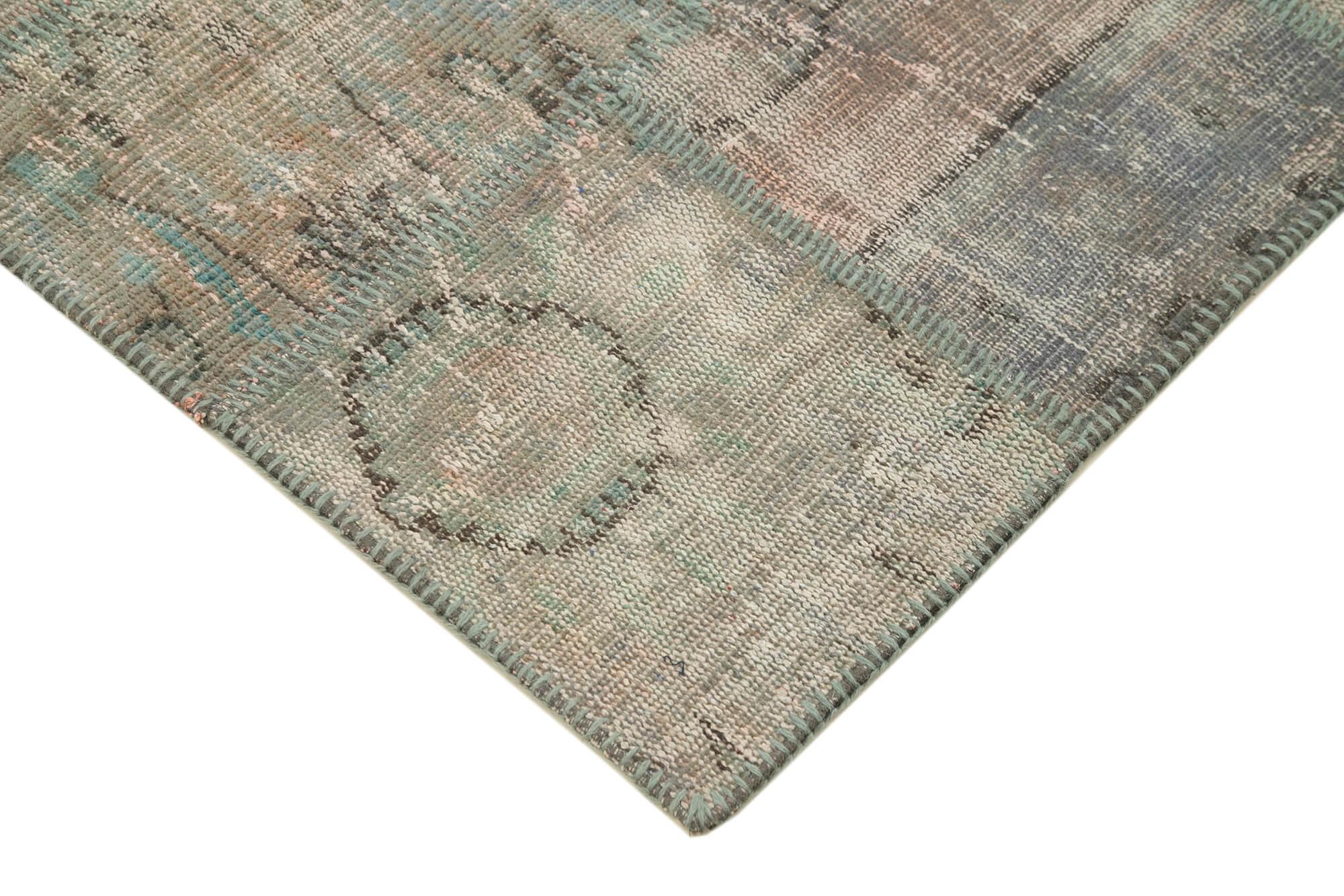 4 x 7 Grey Patchwork Rug - 2500