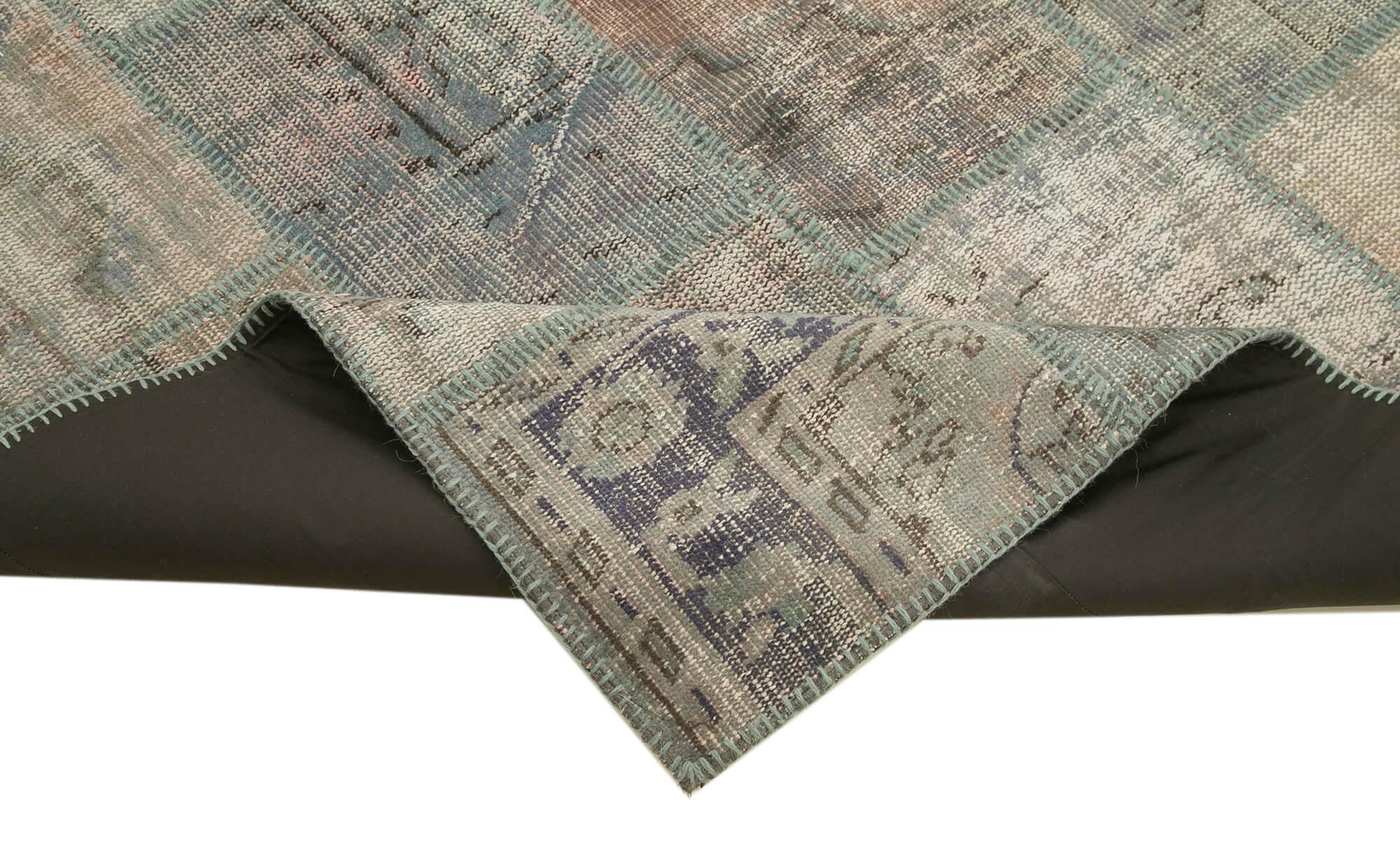 4 x 7 Grey Patchwork Rug - 2500