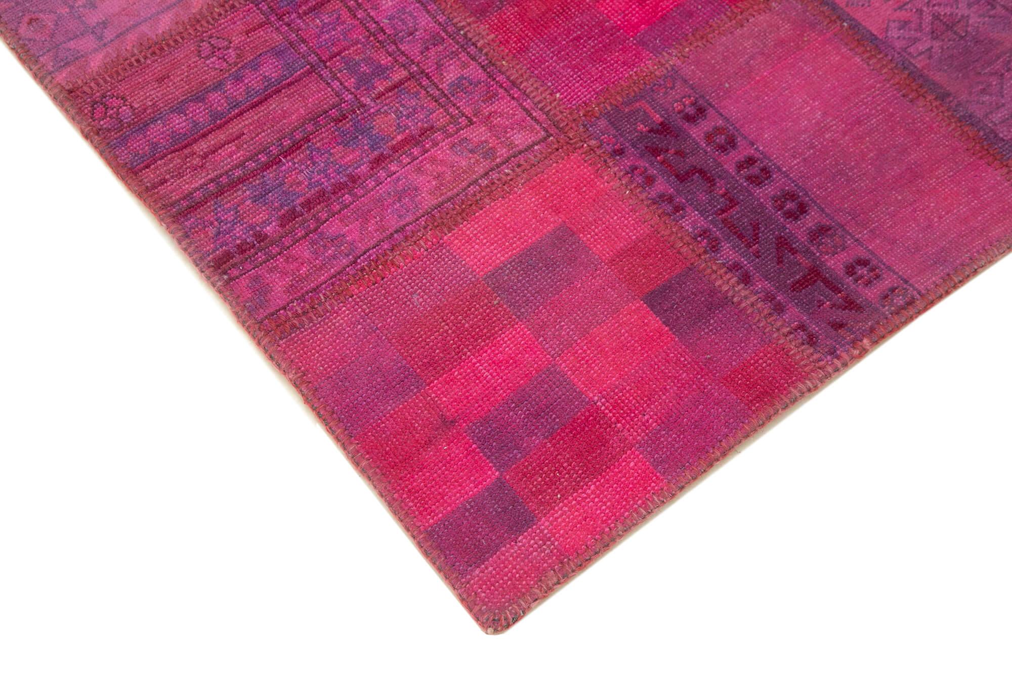 6 x 8 Pink Patchwork Rug - 2531