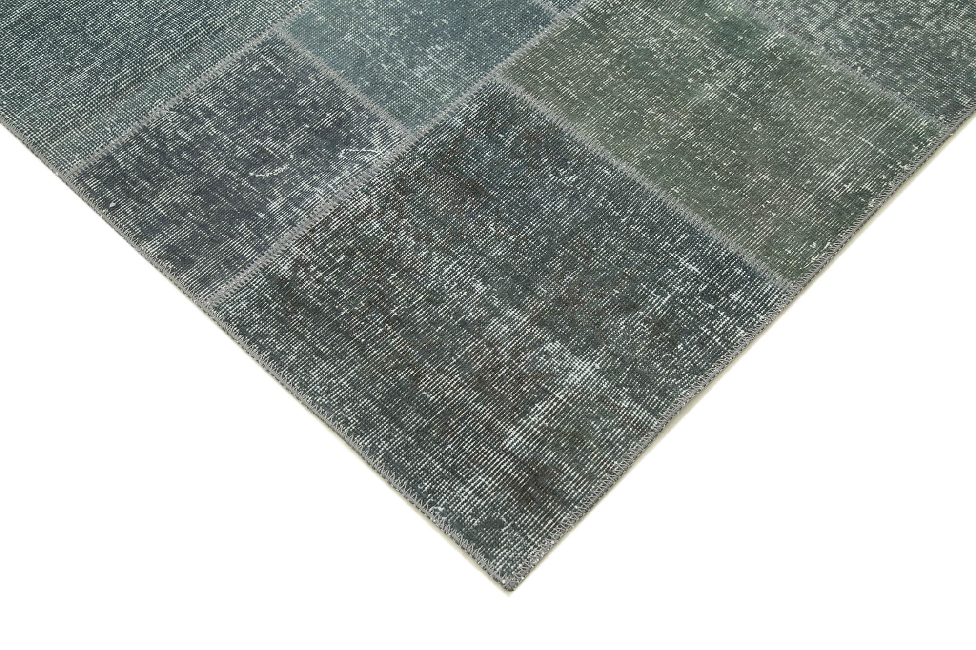 6 x 8 Grey Patchwork Rug - 2559