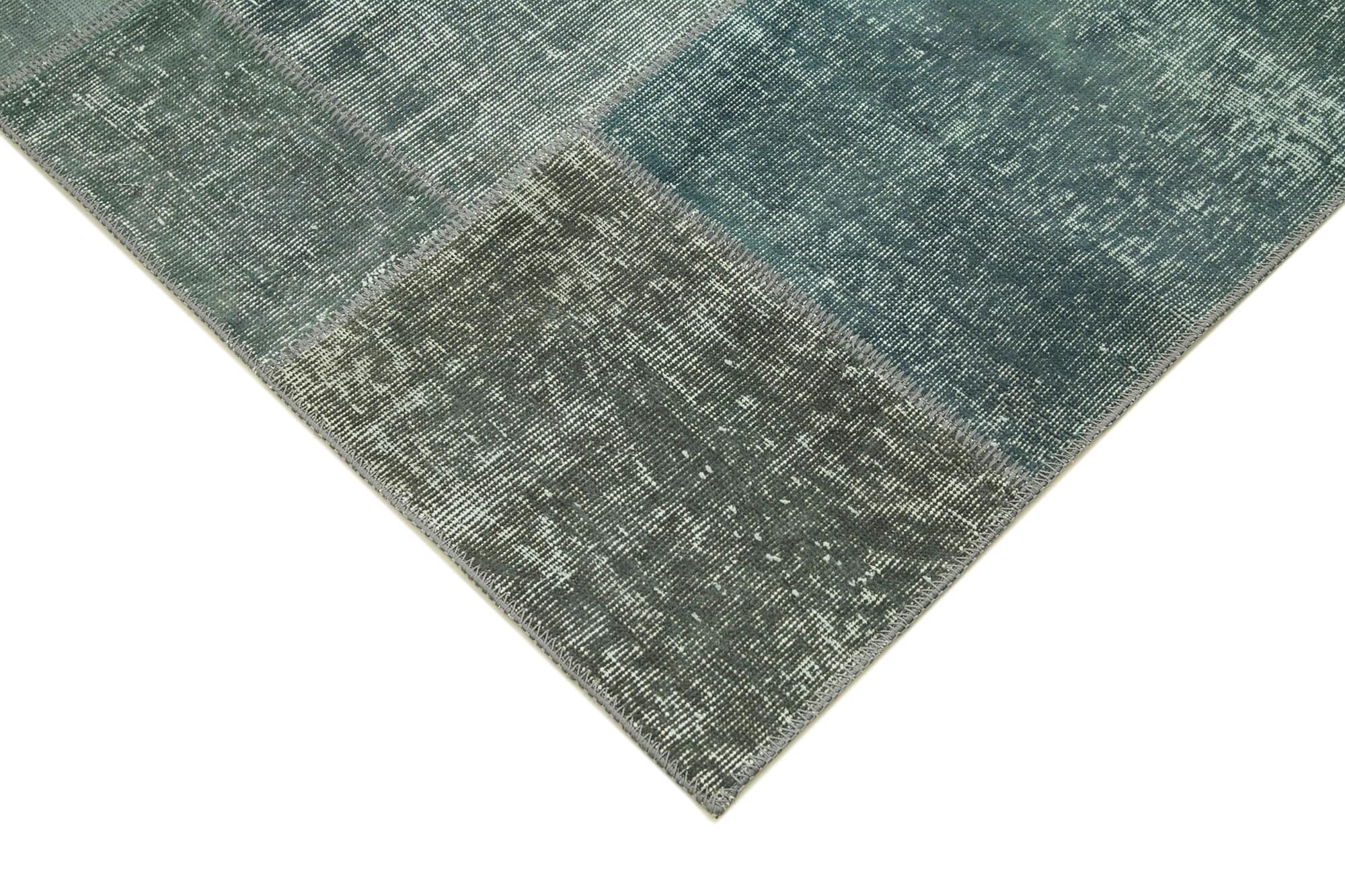 6 x 8 Grey Patchwork Rug - 2562