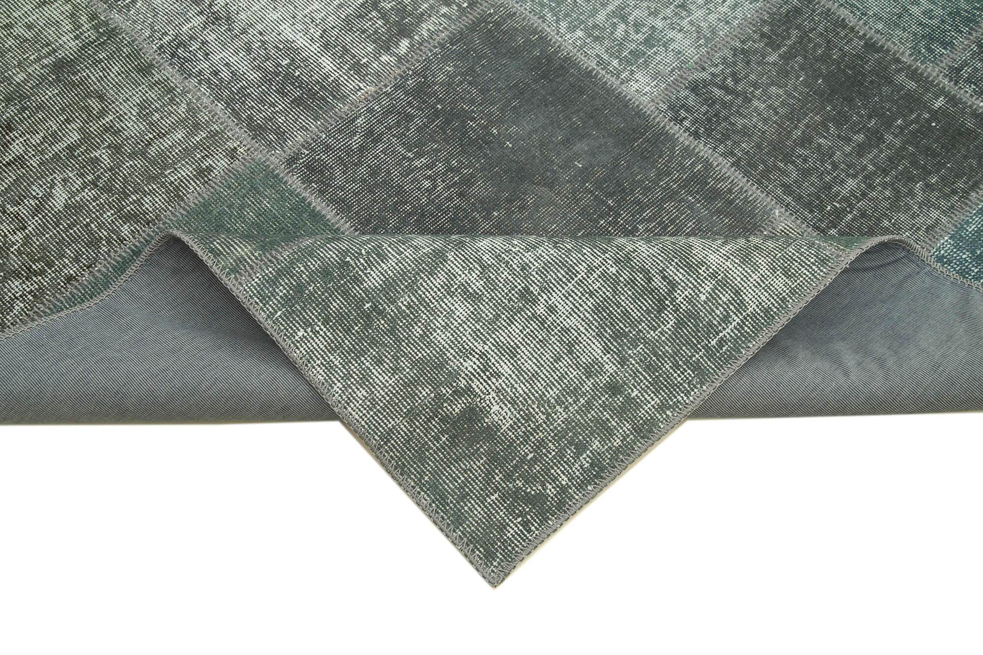 6 x 8 Grey Patchwork Rug - 2562