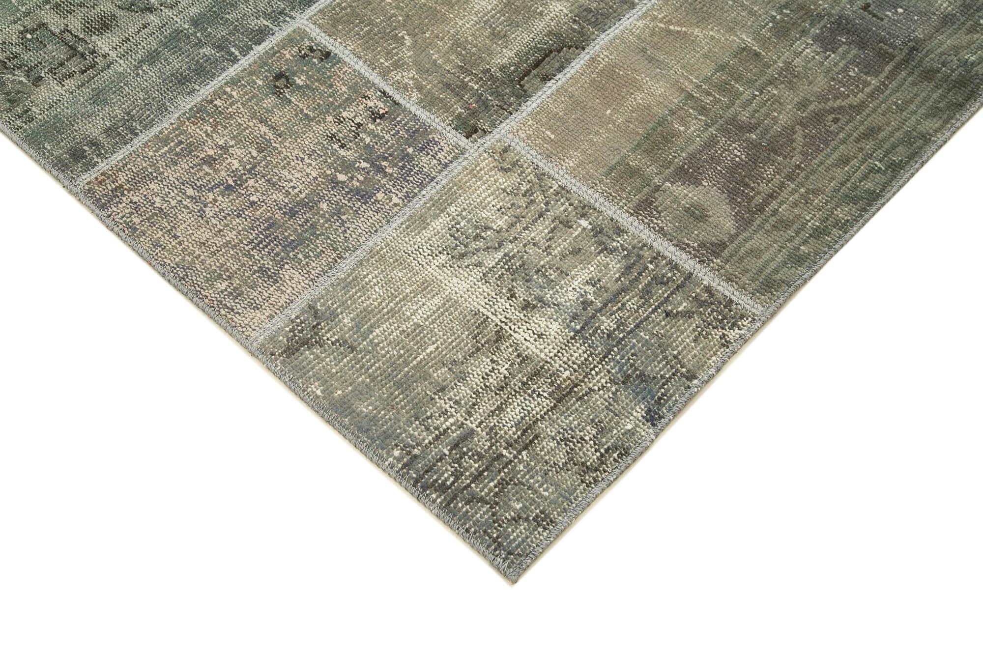 6 x 8 Grey Patchwork Rug - 2564