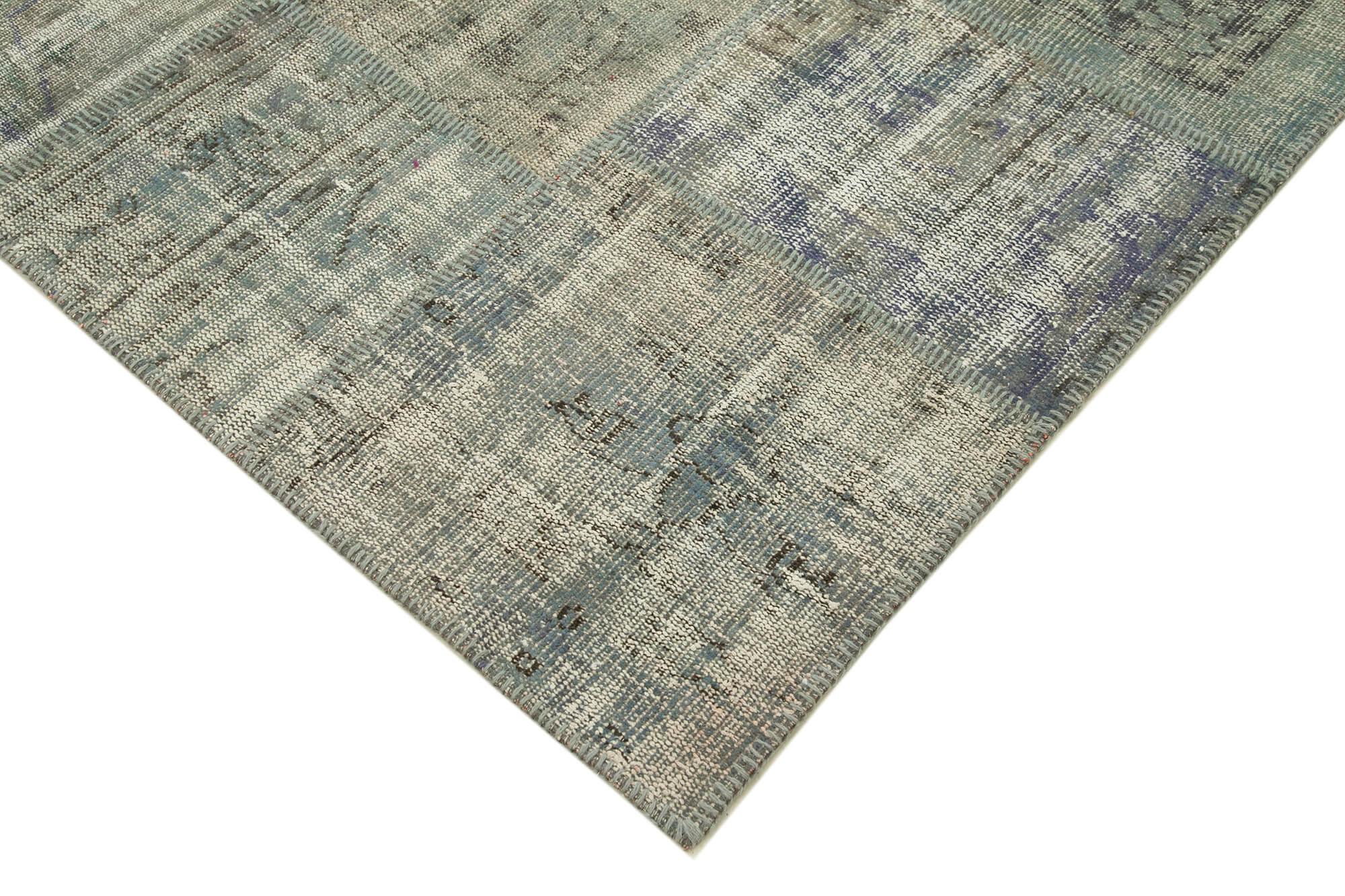 6 x 8 Grey Patchwork Rug - 2570