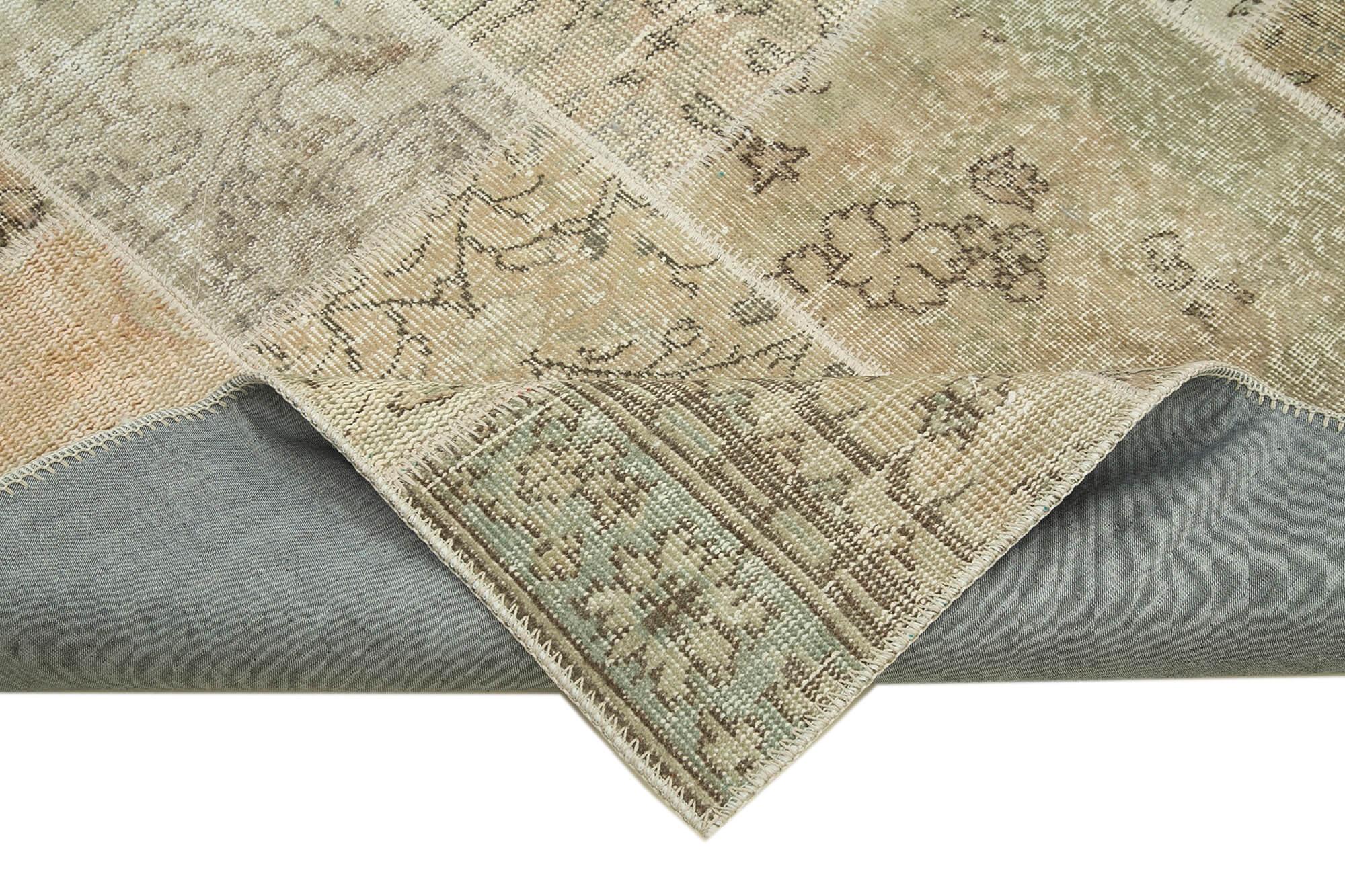 6 x 8 Beige Patchwork Rug - 2586