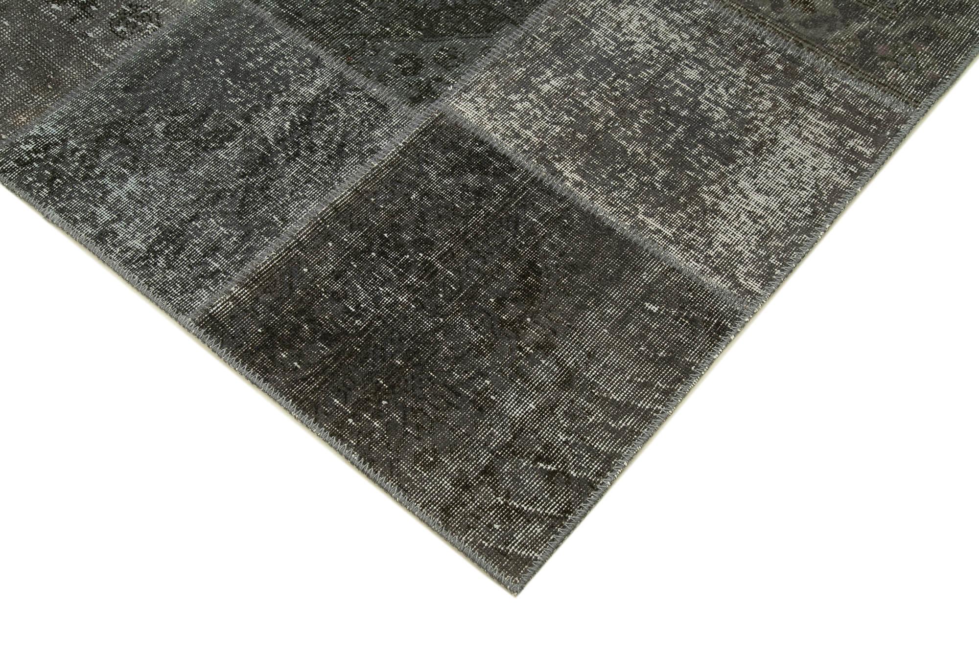 6 x 8 Grey Patchwork Rug - 2597