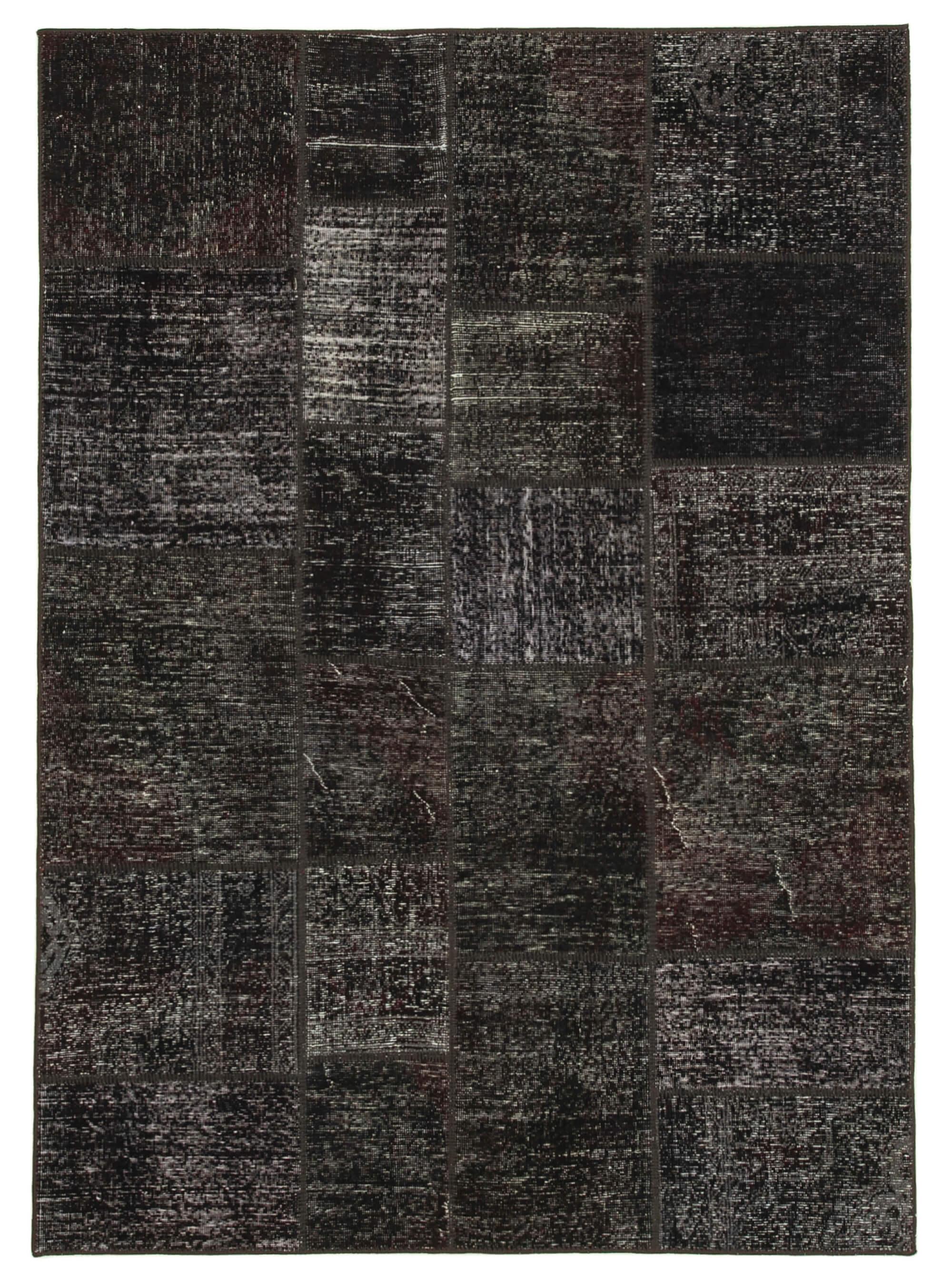 6 x 8 Brown Patchwork Rug - 2598