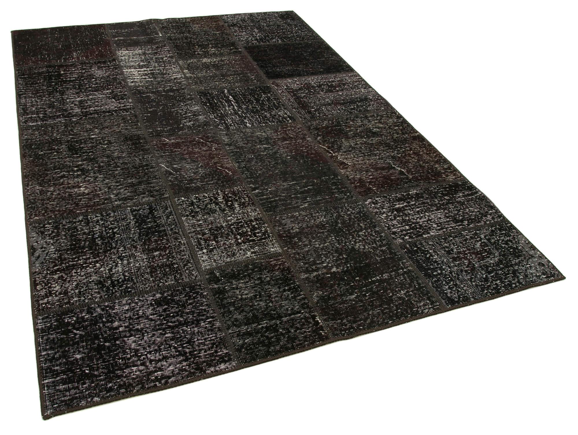 6 x 8 Brown Patchwork Rug - 2598