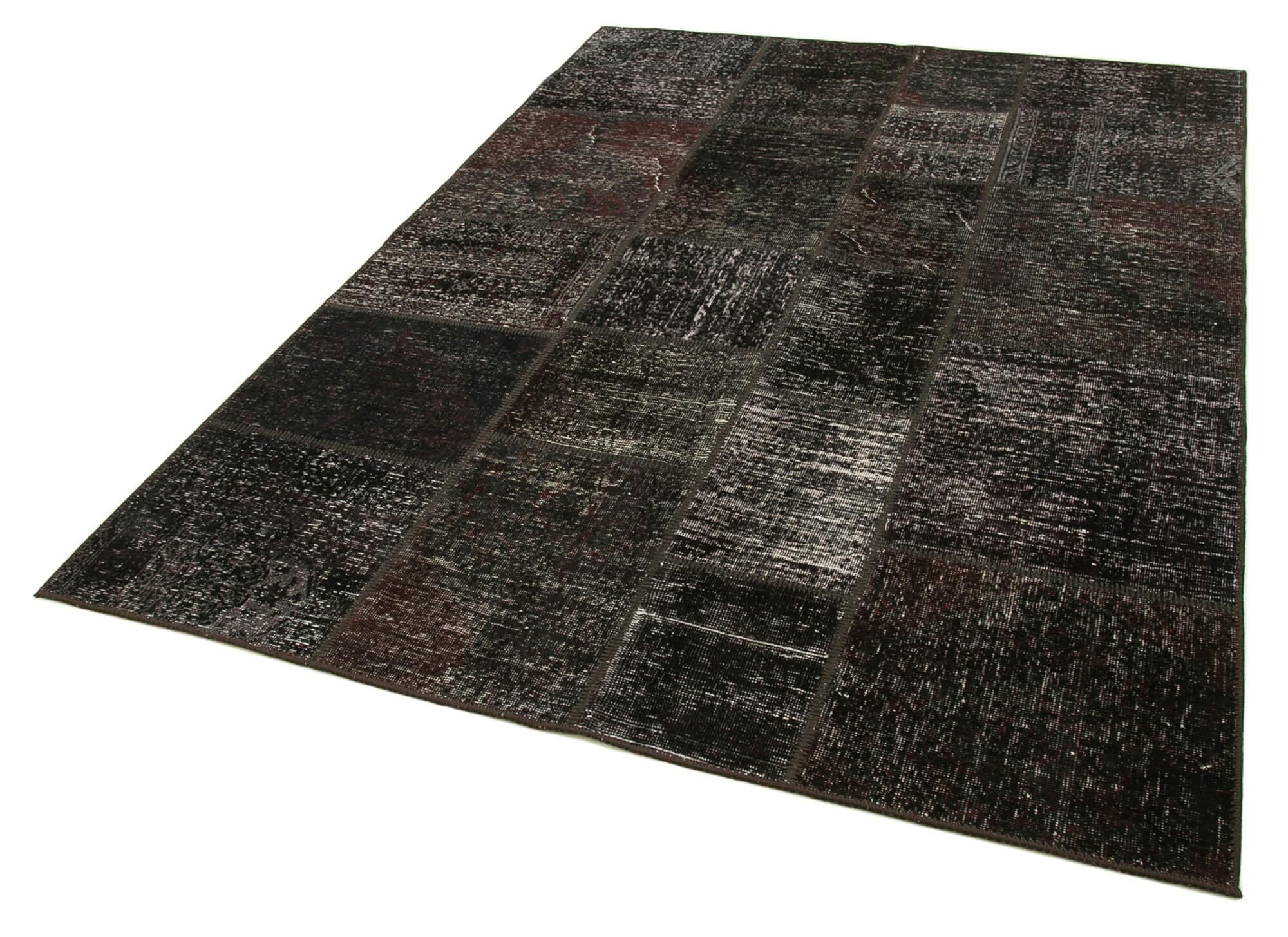 6 x 8 Brown Patchwork Rug - 2598