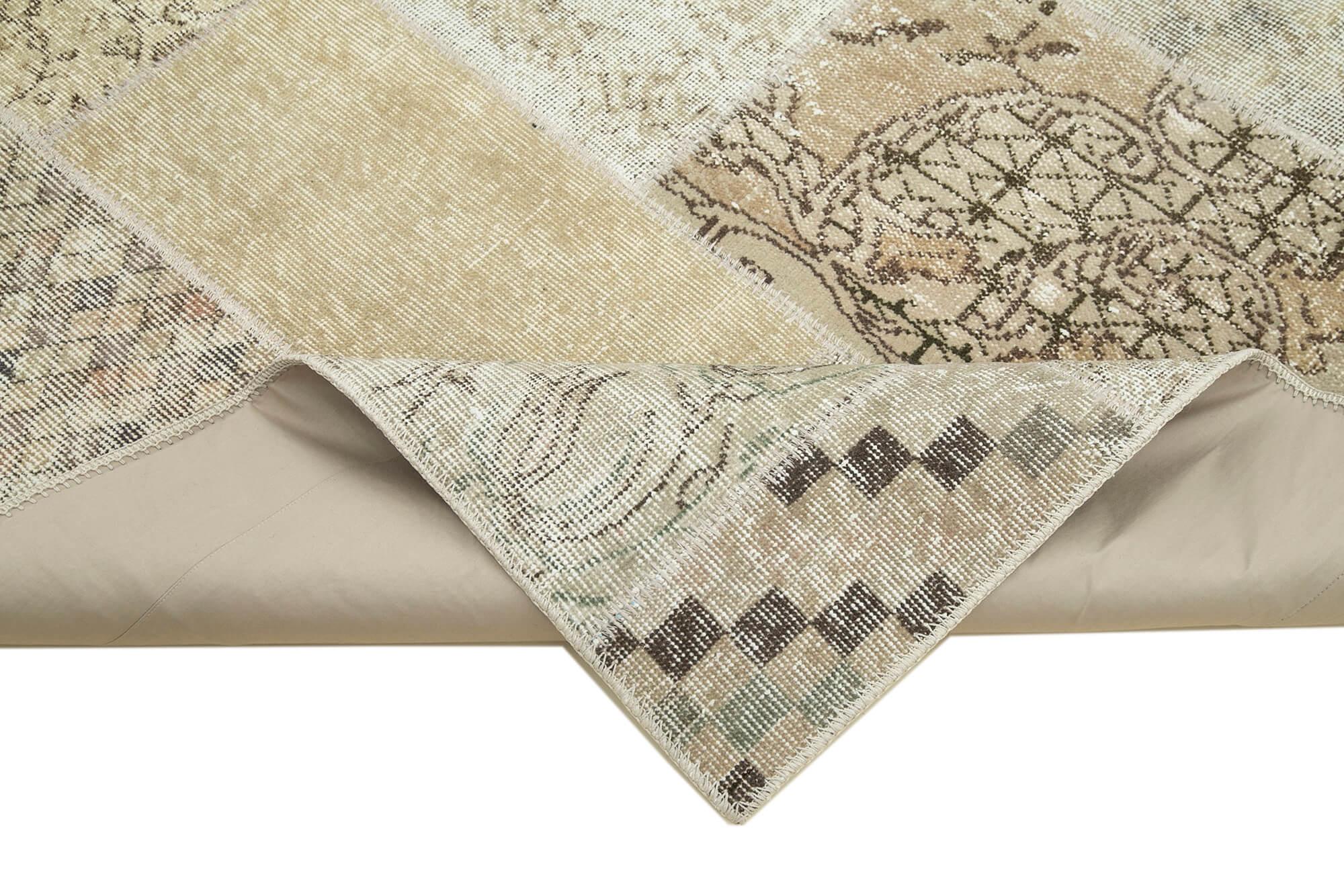 6 x 8 Beige Patchwork Rug - 2608