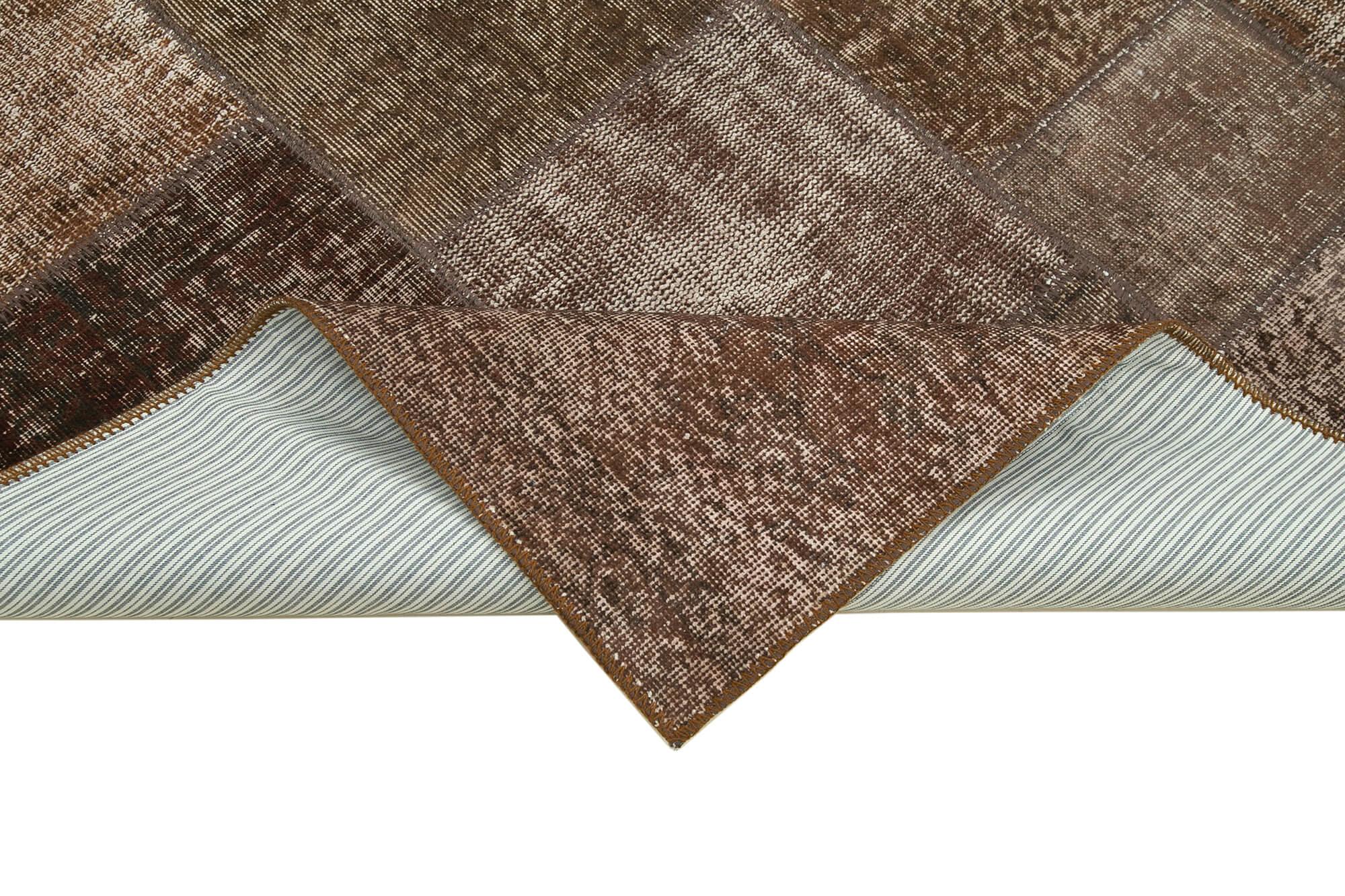 6 x 8 Brown Patchwork Rug - 2626