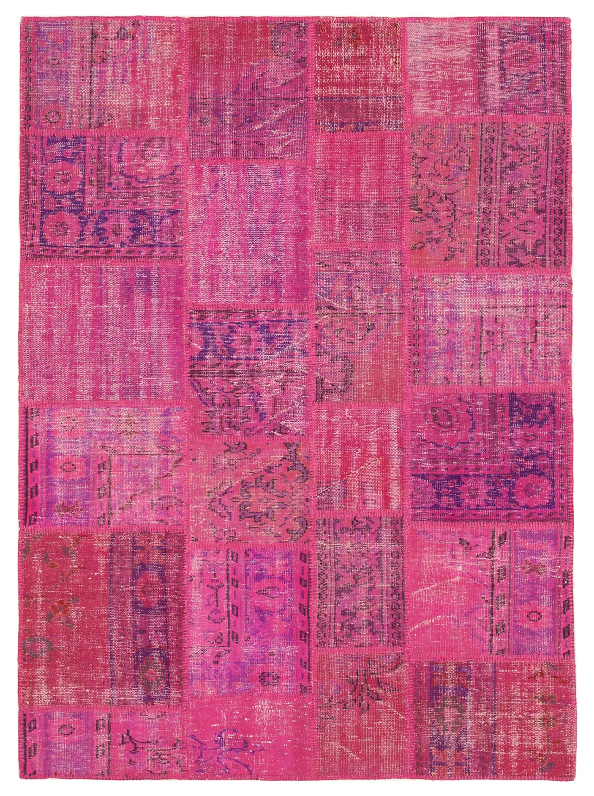 6 x 8 Pink Patchwork Rug - 2630