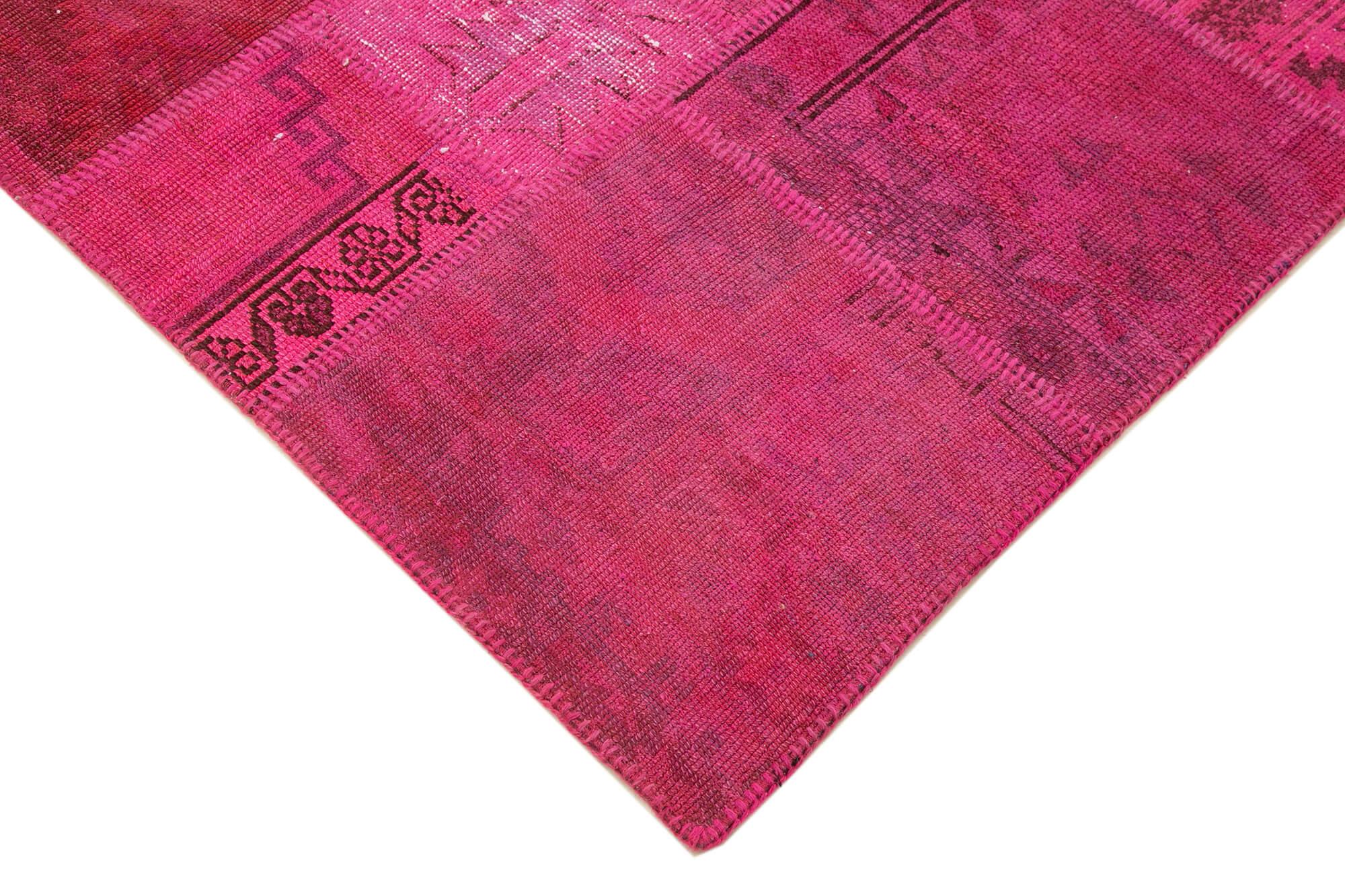 6 x 8 Pink Patchwork Rug - 2632