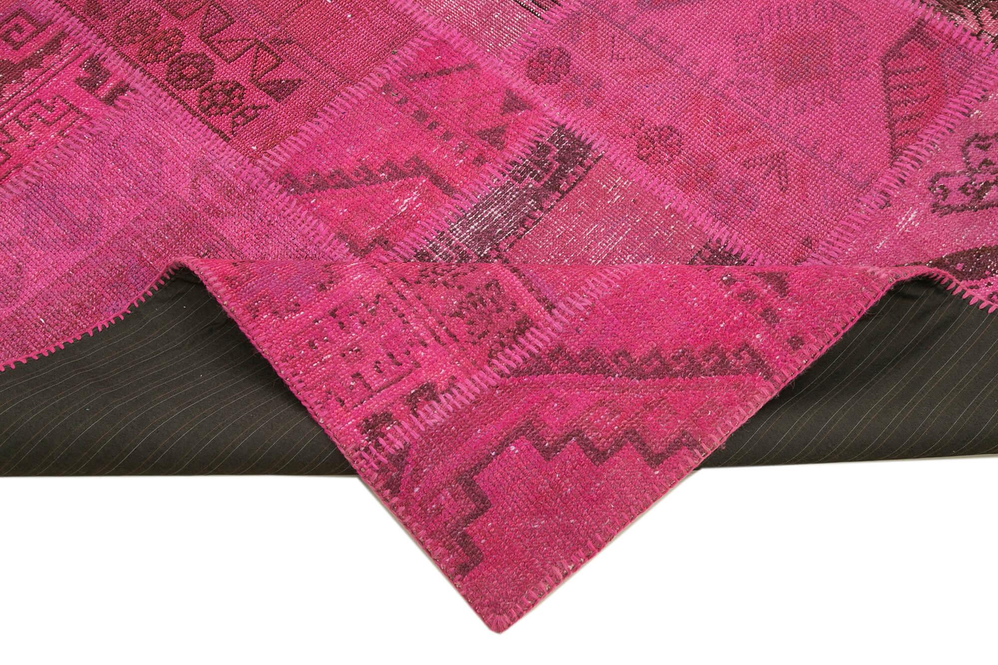 6 x 8 Pink Patchwork Rug - 2632