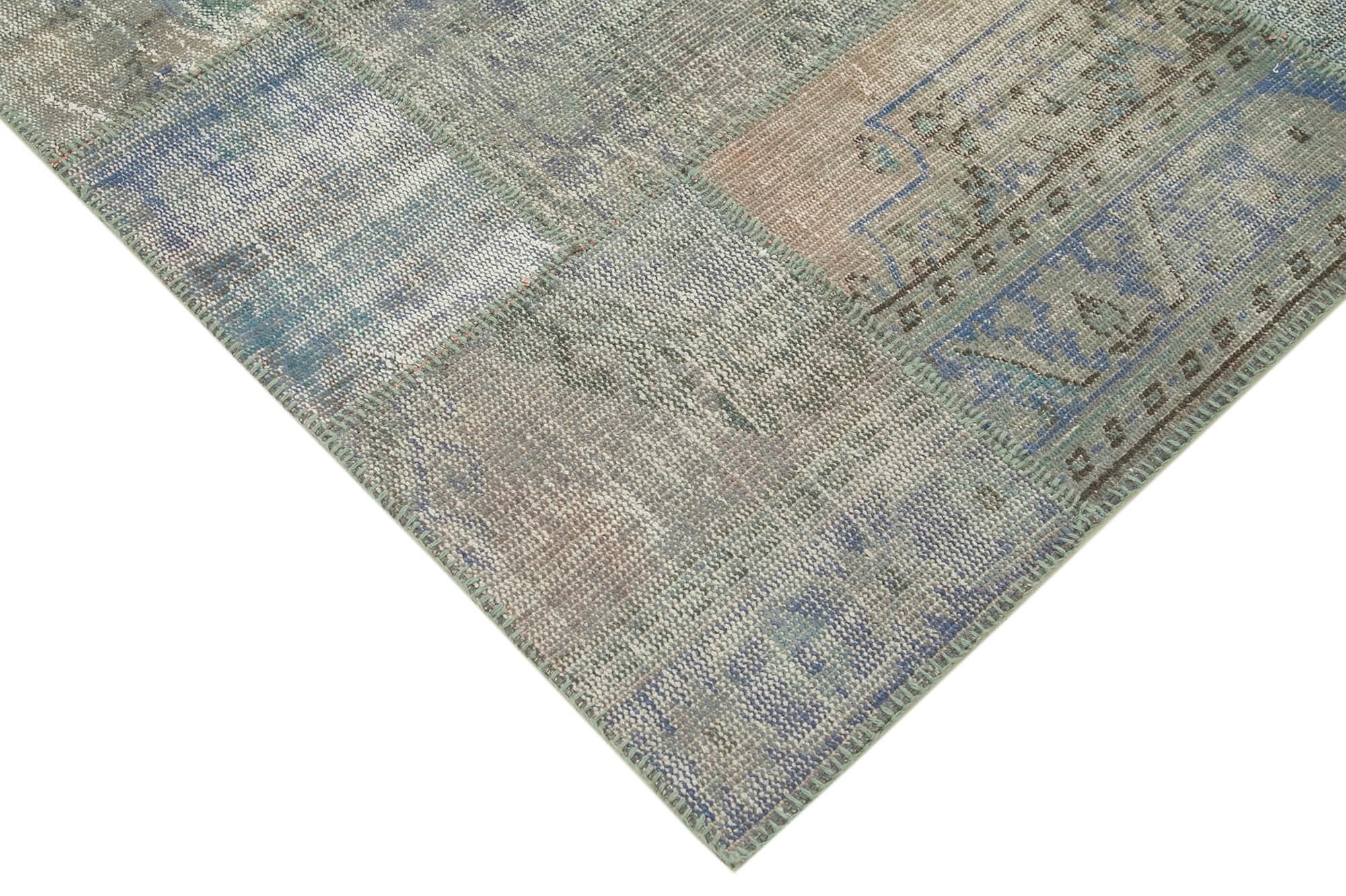 6 x 8 Grey Patchwork Rug - 2641