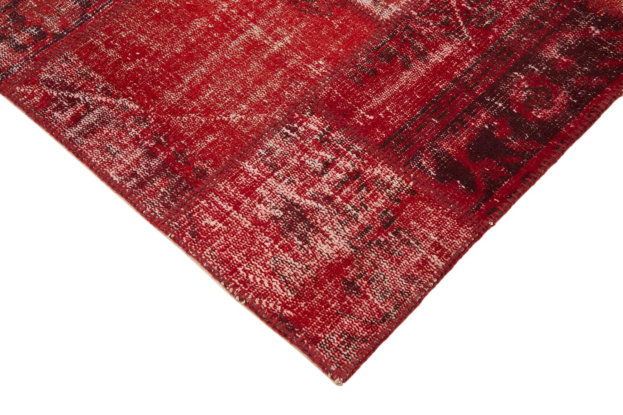 6 x 8 Red Patchwork Rug - 2648