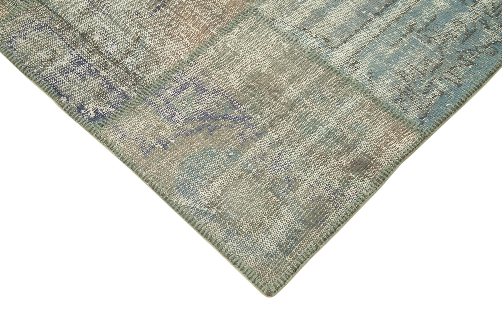 6 x 8 Grey Patchwork Rug - 2658