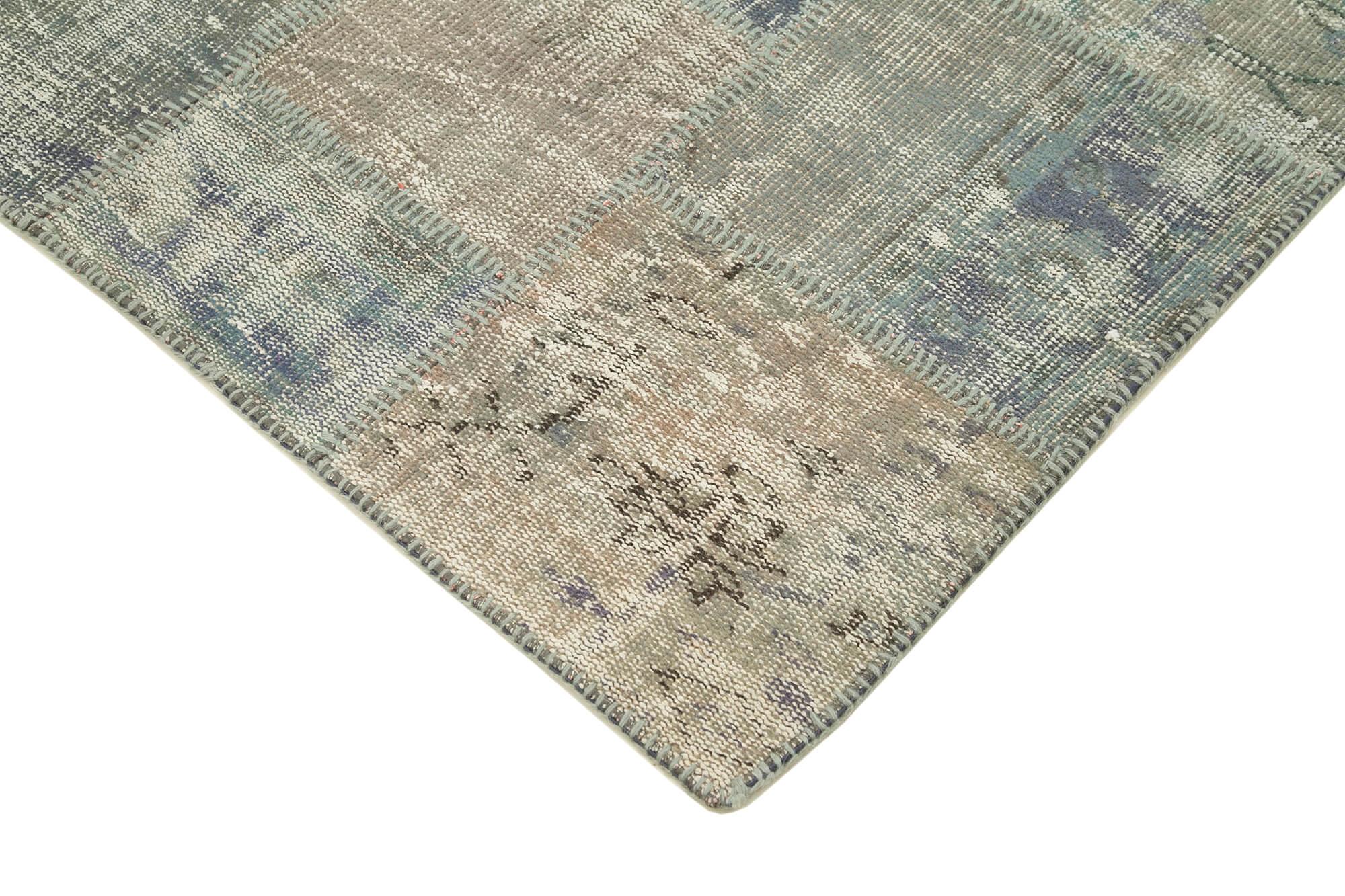 5 x 7 Grey Patchwork Rug - 2664