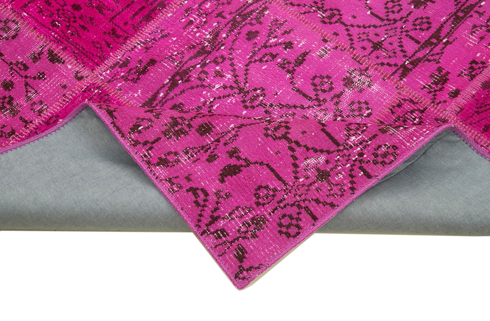 5 x 7 Pink Patchwork Rug - 2671